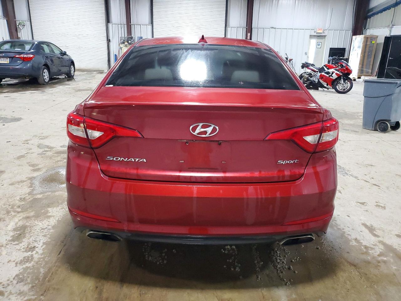2015 Hyundai Sonata Sport Red vin: 5NPE34AFXFH234911
