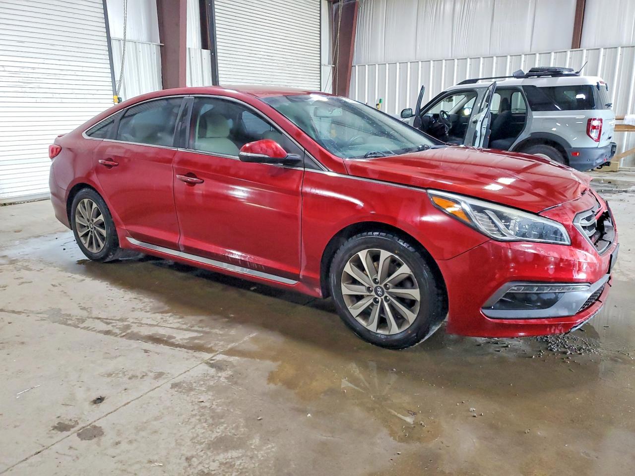 2015 Hyundai Sonata Sport Red vin: 5NPE34AFXFH234911
