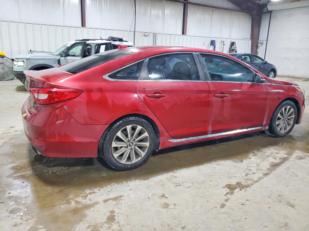 2015 Hyundai Sonata Sport Red vin: 5NPE34AFXFH234911