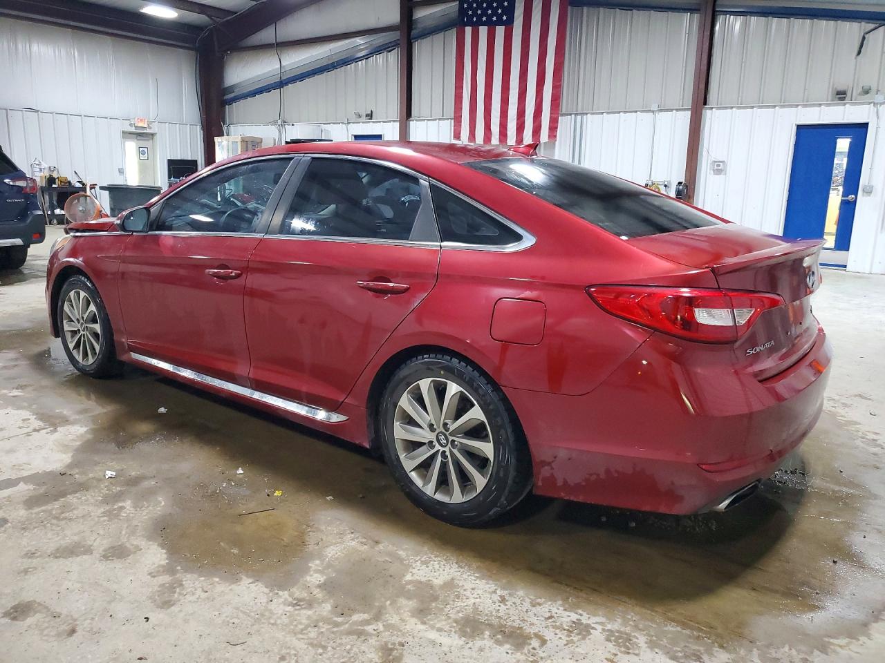 2015 Hyundai Sonata Sport Red vin: 5NPE34AFXFH234911