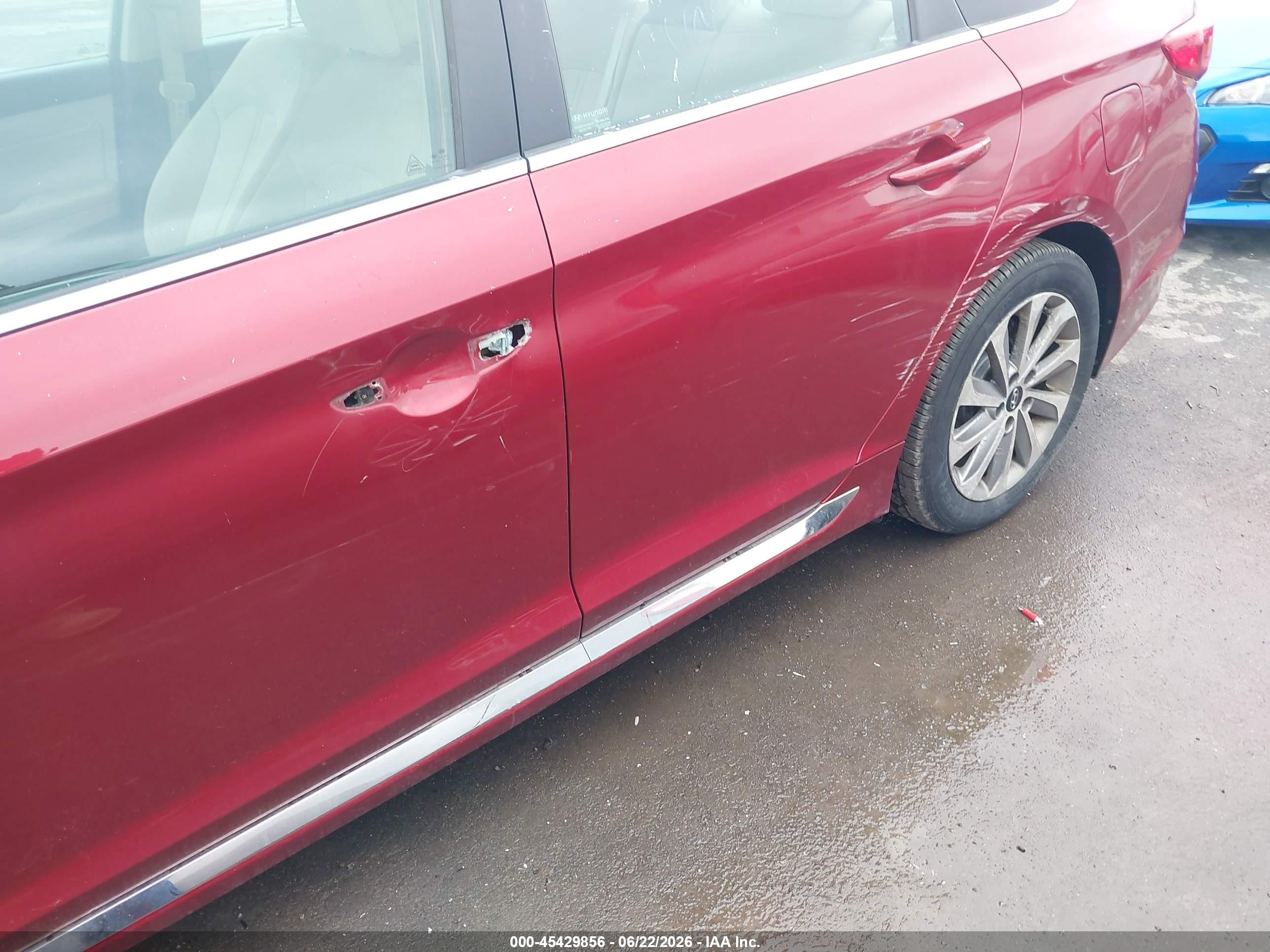 2015 Hyundai Sonata Sport Red vin: 5NPE34AFXFH237680