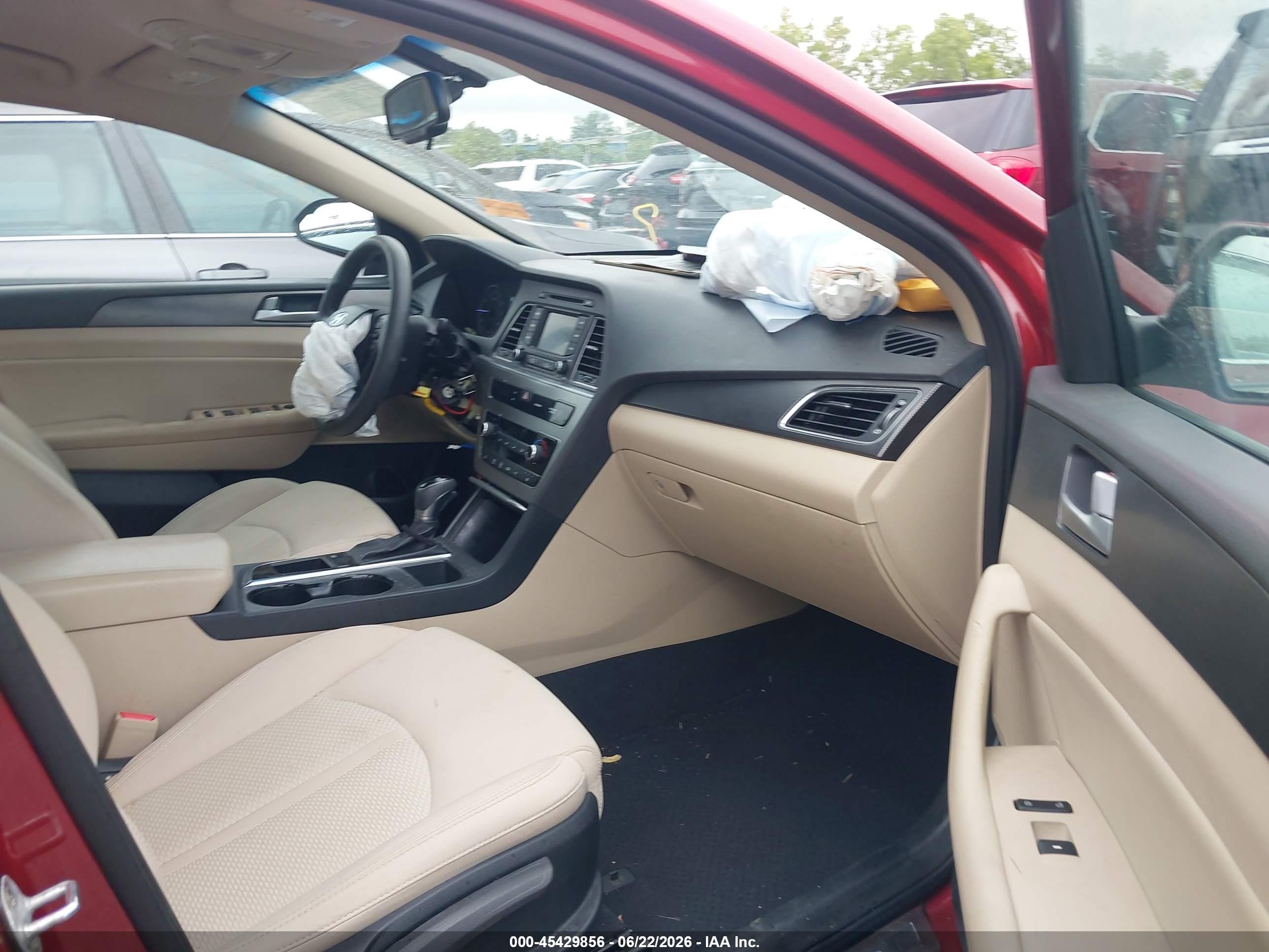 2015 Hyundai Sonata Sport Red vin: 5NPE34AFXFH237680