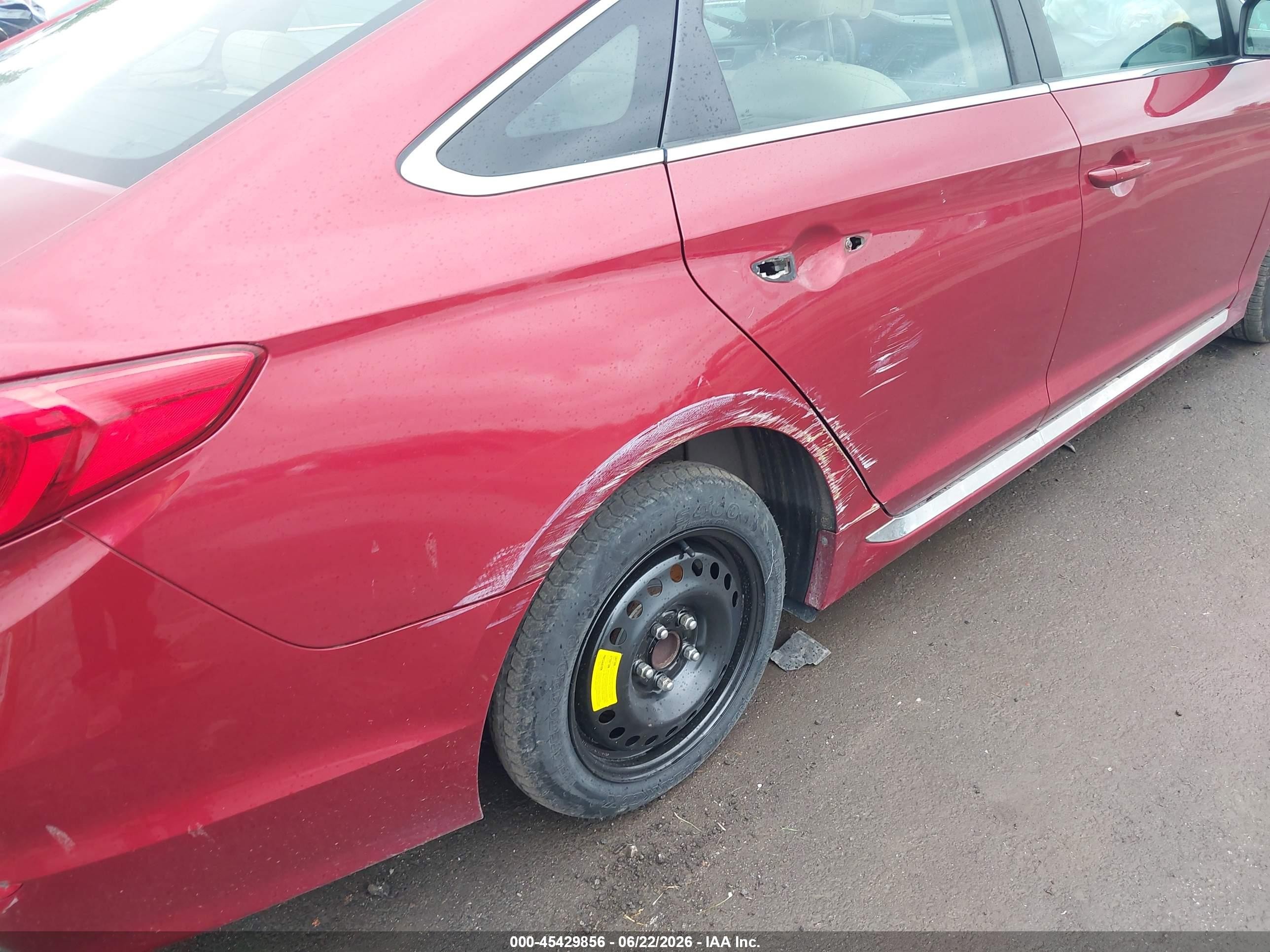 2015 Hyundai Sonata Sport Red vin: 5NPE34AFXFH237680