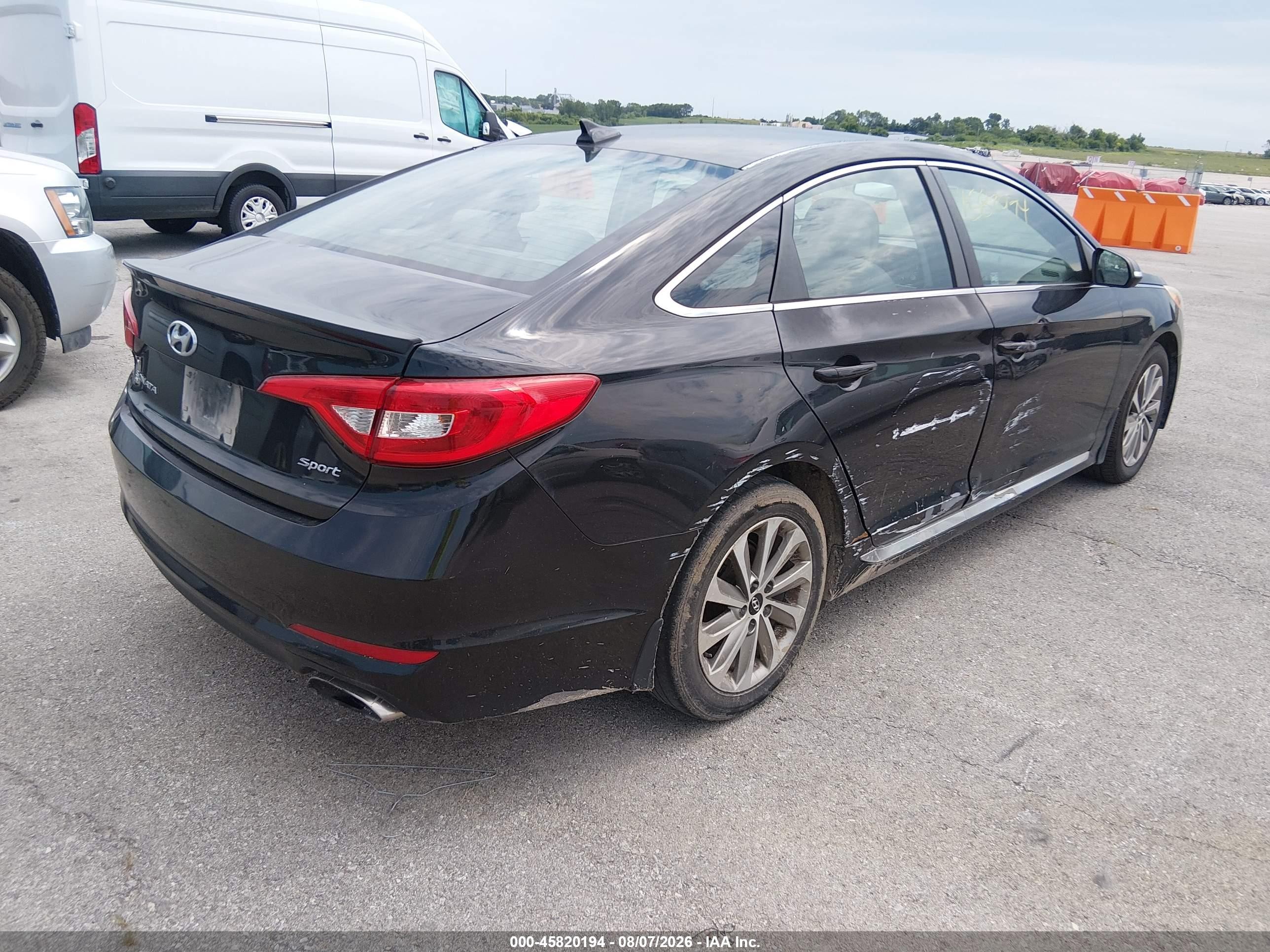 2015 Hyundai Sonata Sport Черный vin: 5NPE34AFXFH251577