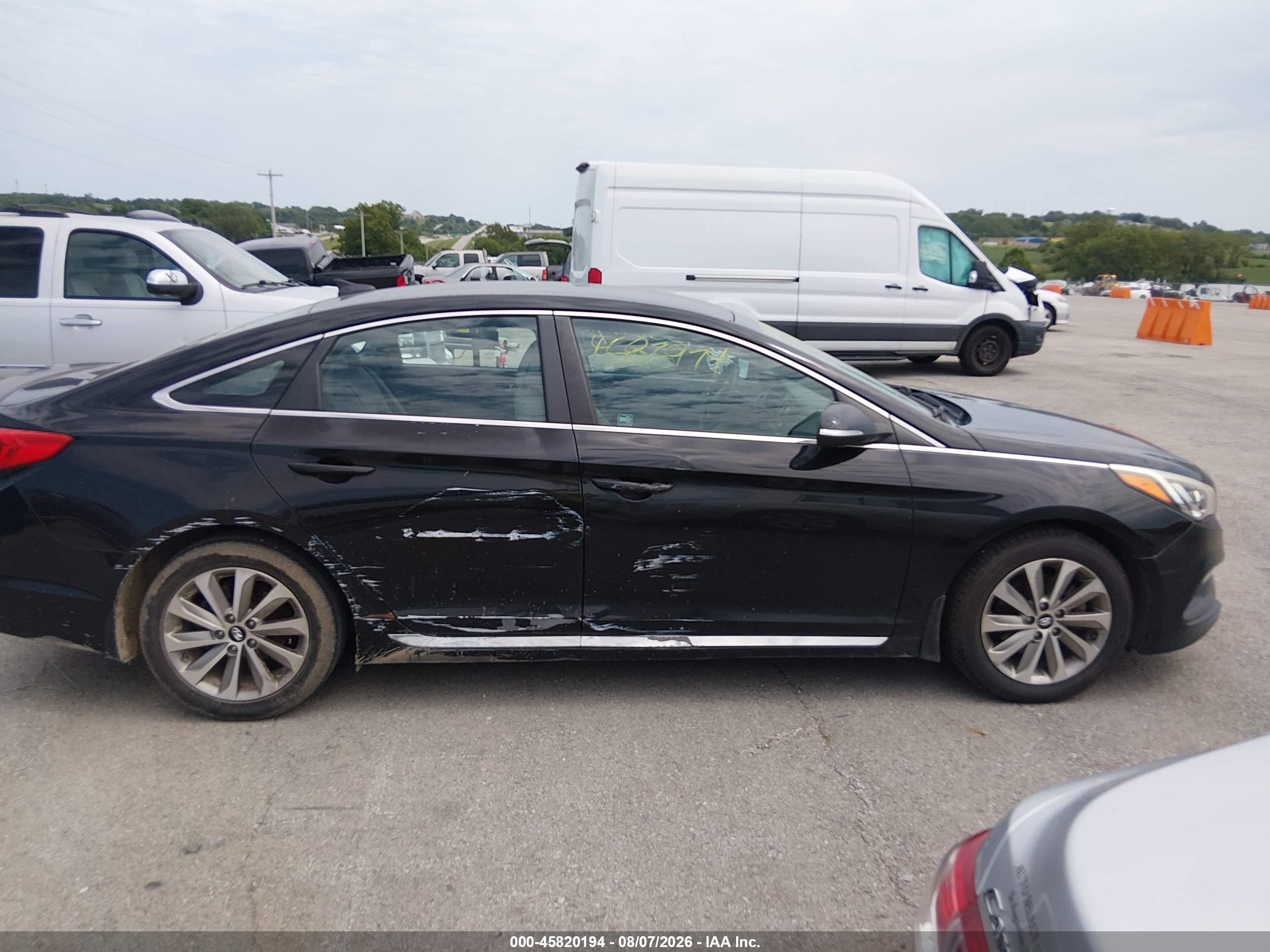 2015 Hyundai Sonata Sport Черный vin: 5NPE34AFXFH251577