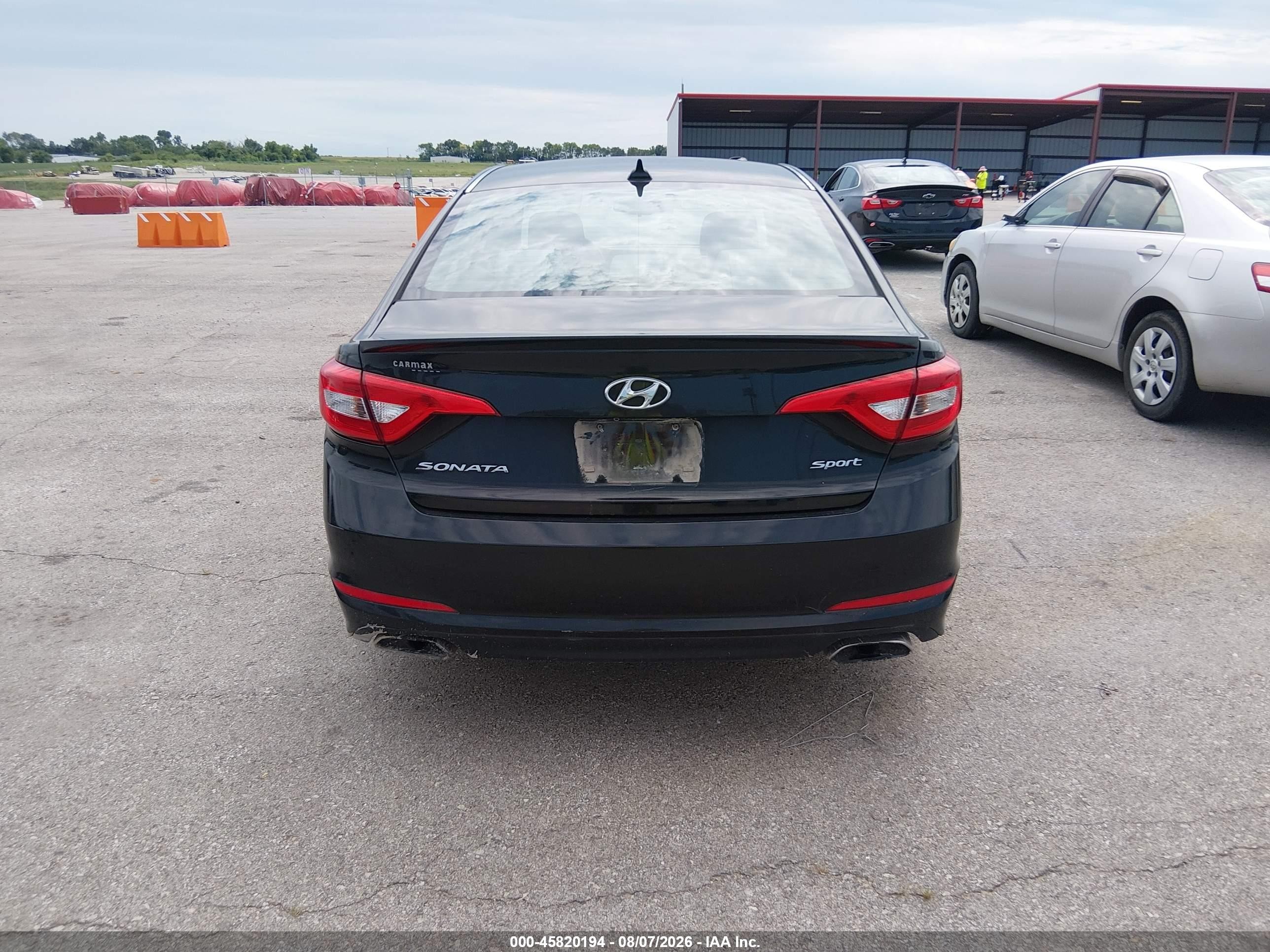 2015 Hyundai Sonata Sport Черный vin: 5NPE34AFXFH251577