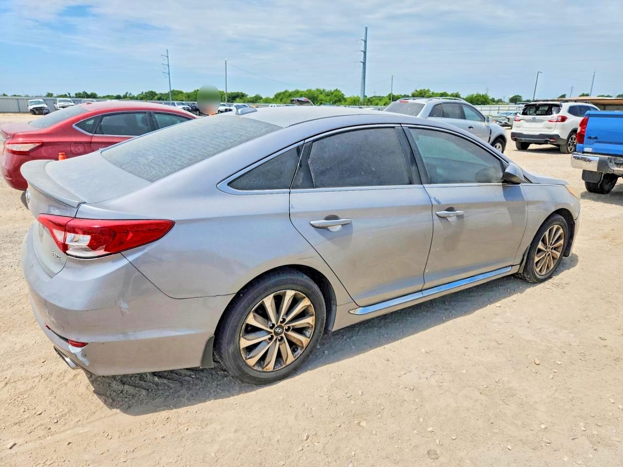 2015 Hyundai Sonata Sport Silver vin: 5NPE34AFXFH259002