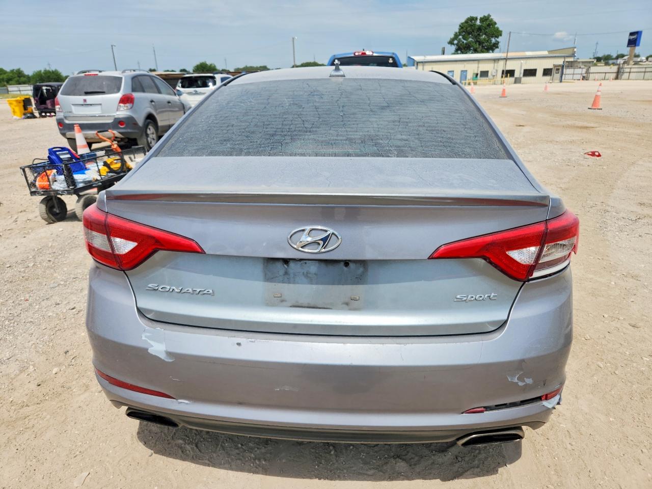 2015 Hyundai Sonata Sport Silver vin: 5NPE34AFXFH259002