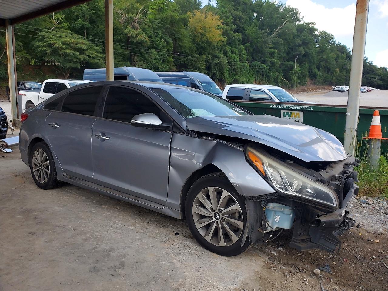 2015 Hyundai Sonata Sport Gray vin: 5NPE34AFXFH259646