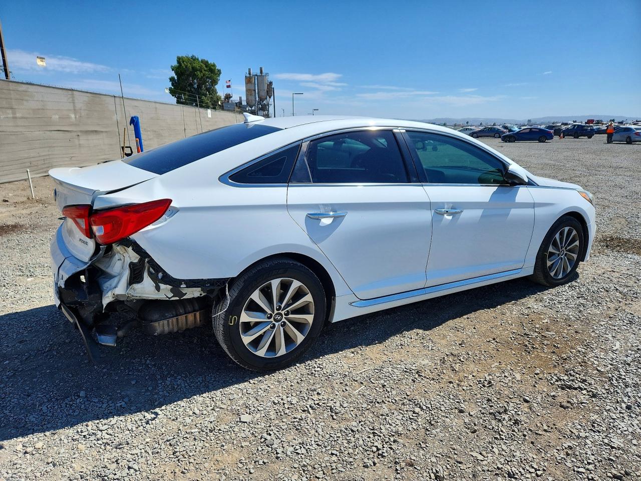 2016 Hyundai Sonata Sport White vin: 5NPE34AFXGH416903