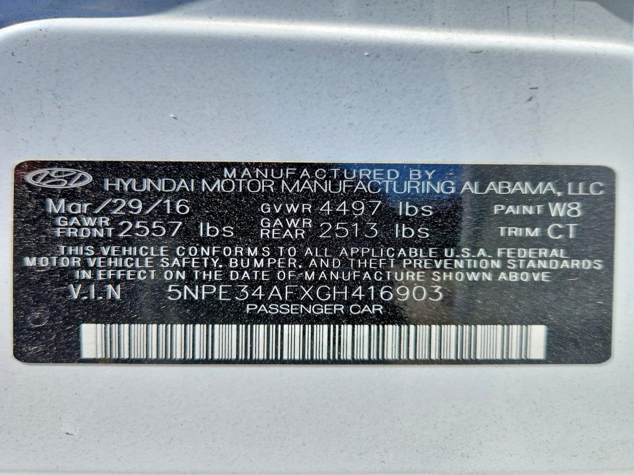 2016 Hyundai Sonata Sport White vin: 5NPE34AFXGH416903