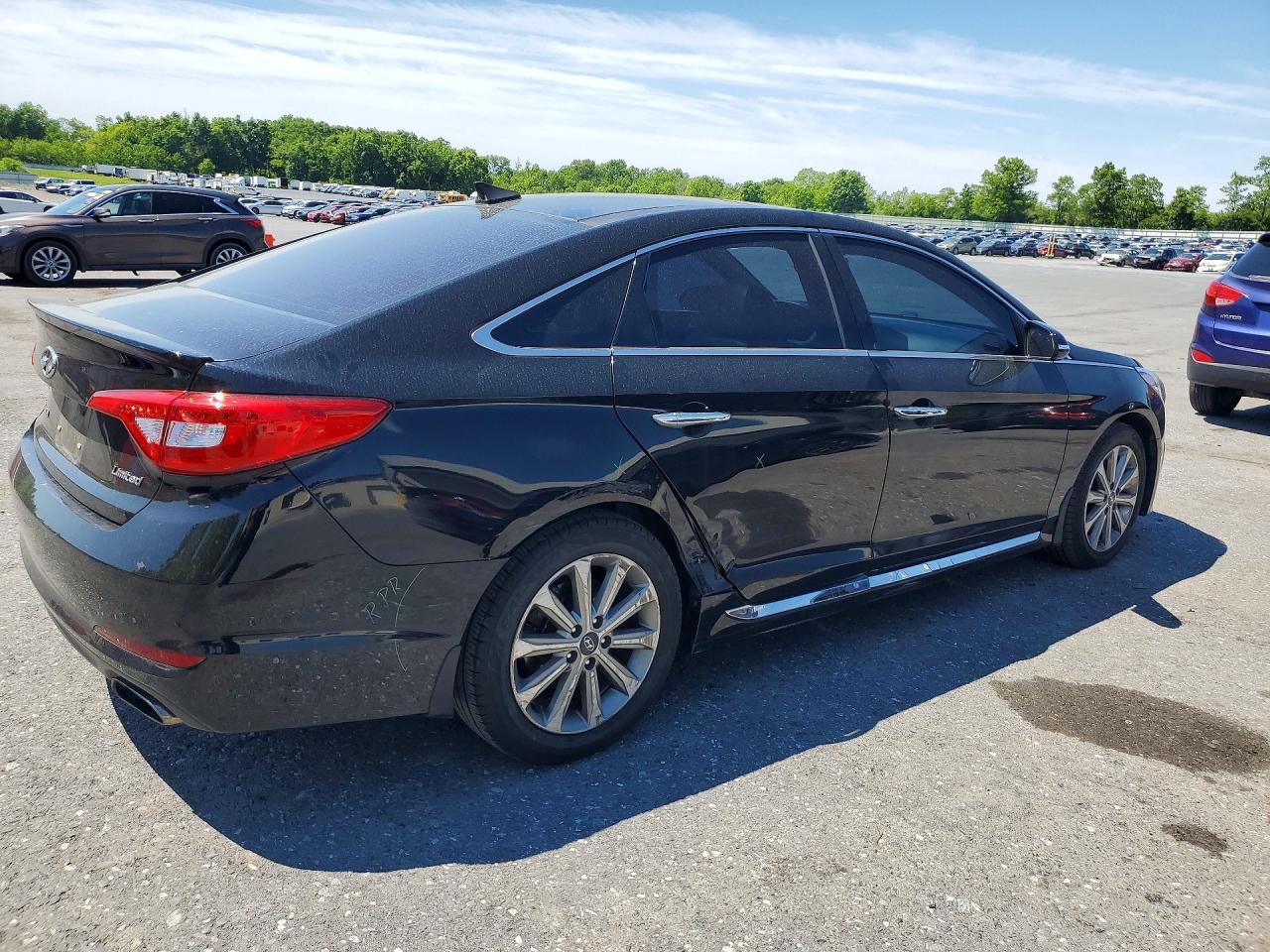 2016 Hyundai Sonata Limited Black vin: 5NPE34AFXGH427559