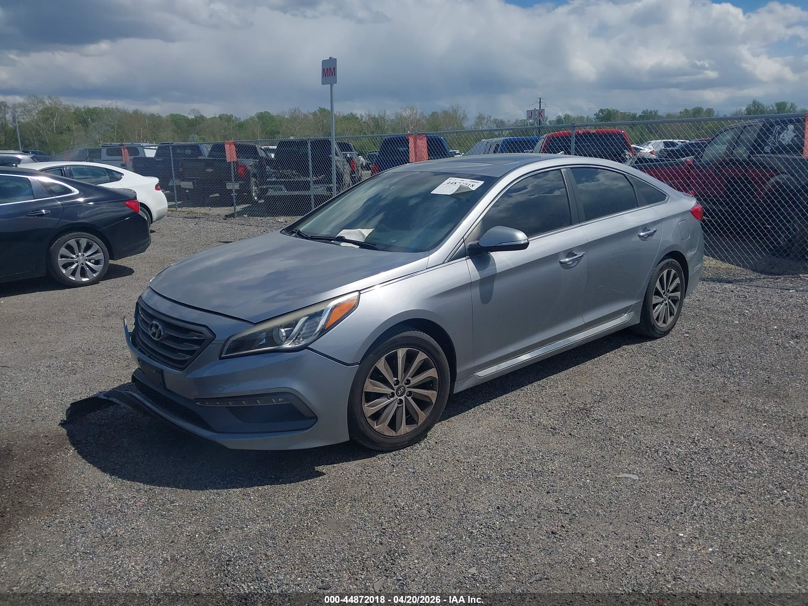 2017 Hyundai Sonata Sport Silver vin: 5NPE34AFXHH449000