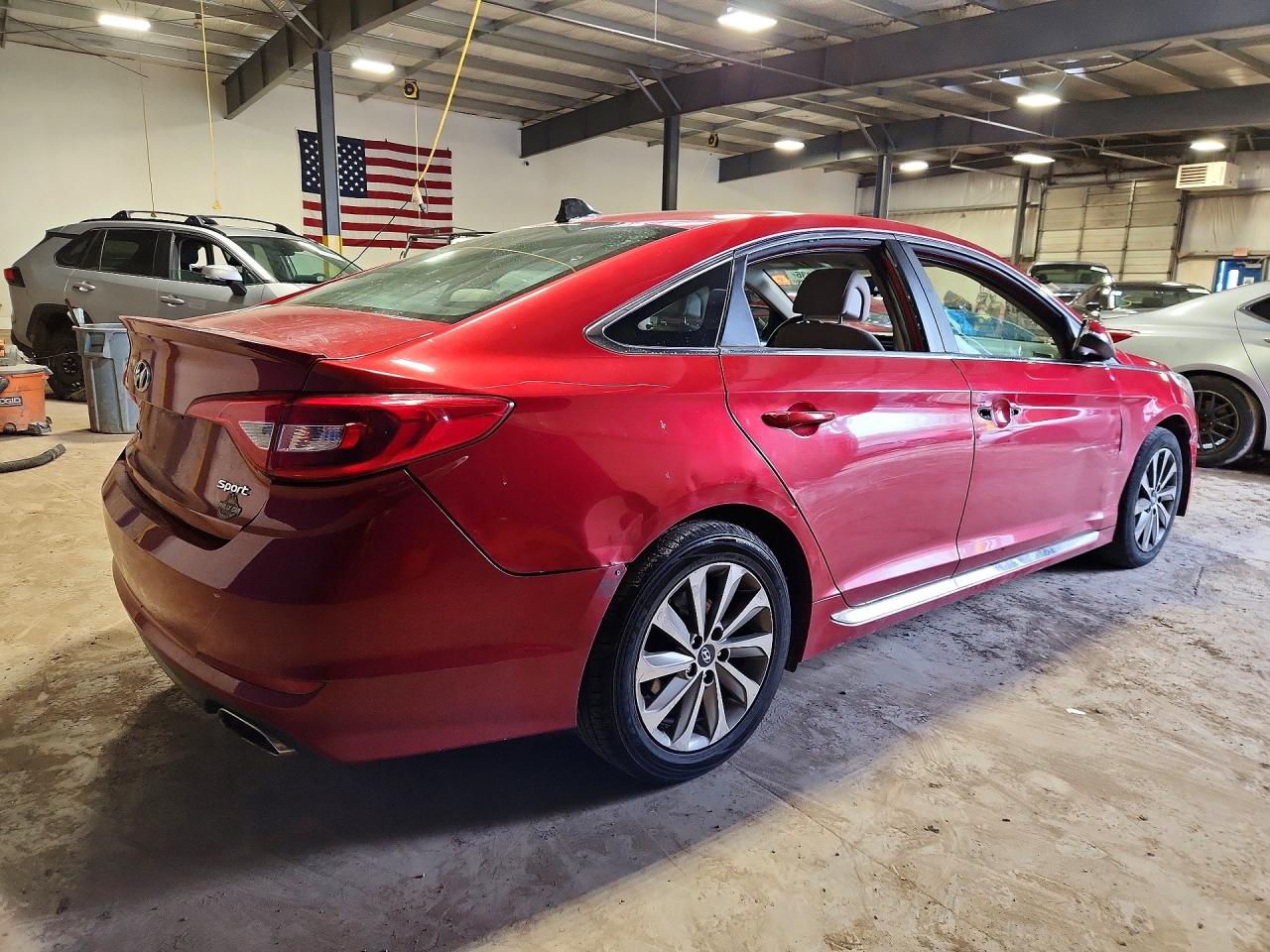 2017 Hyundai Sonata Sport Красный vin: 5NPE34AFXHH460837