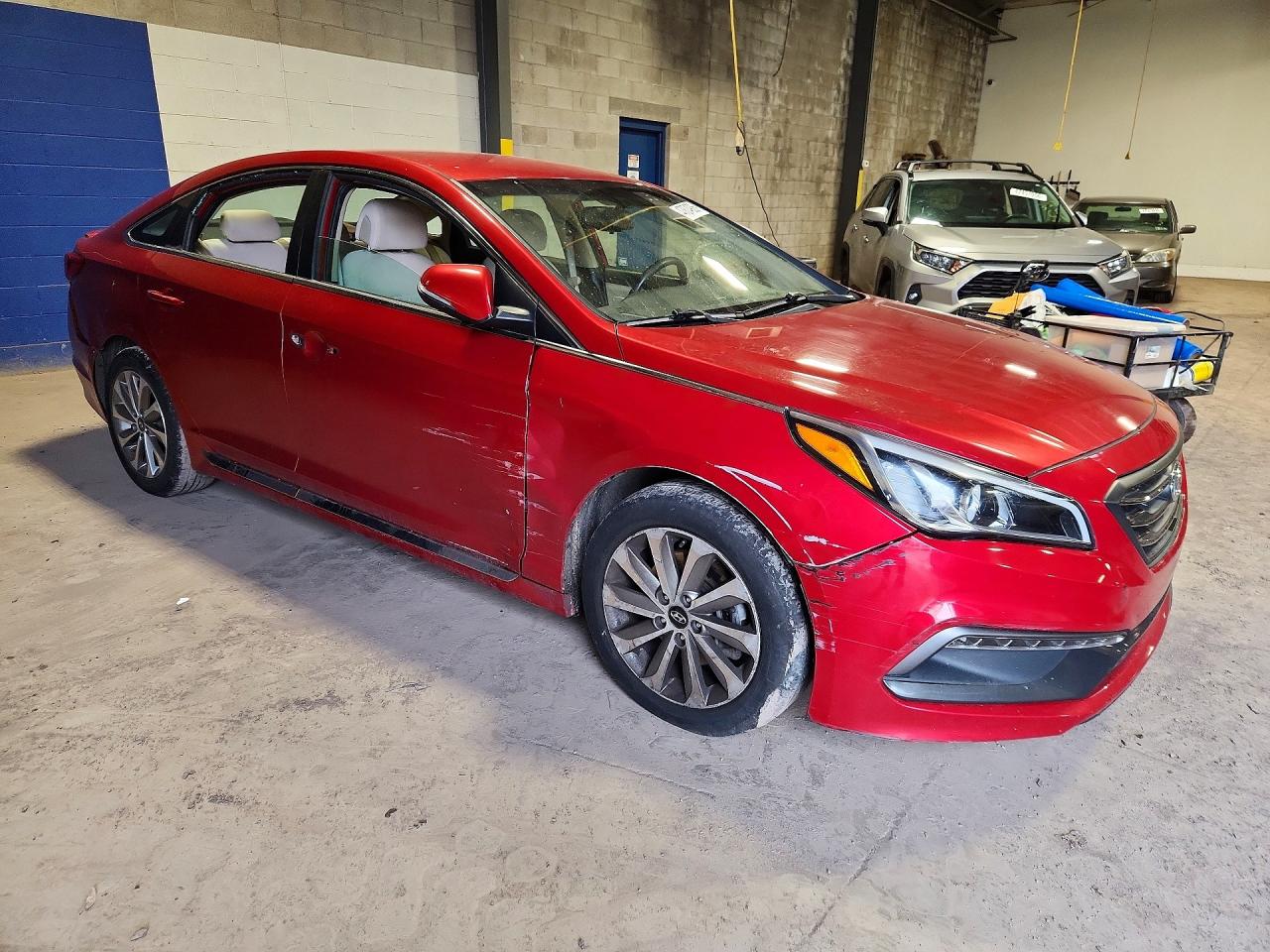2017 Hyundai Sonata Sport Красный vin: 5NPE34AFXHH460837