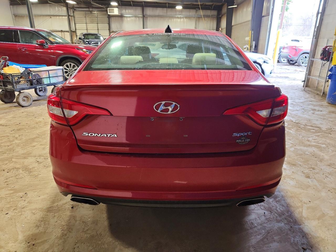 2017 Hyundai Sonata Sport Красный vin: 5NPE34AFXHH460837