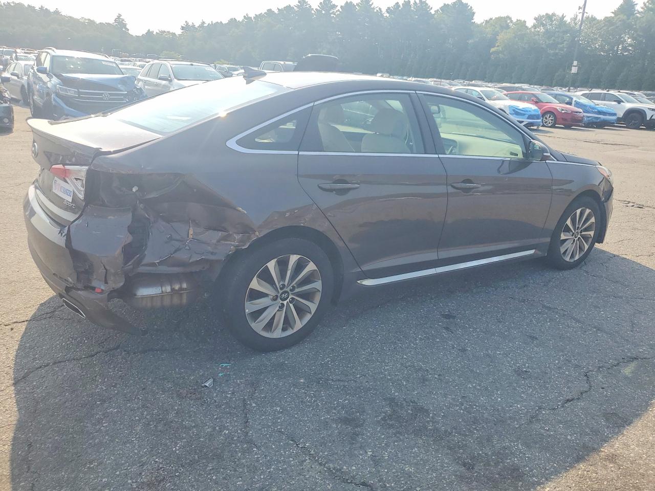 2017 Hyundai Sonata Sport Коричневый vin: 5NPE34AFXHH518929
