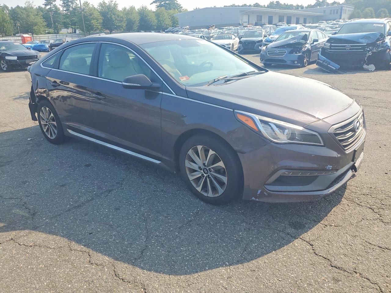 2017 Hyundai Sonata Sport Коричневый vin: 5NPE34AFXHH518929