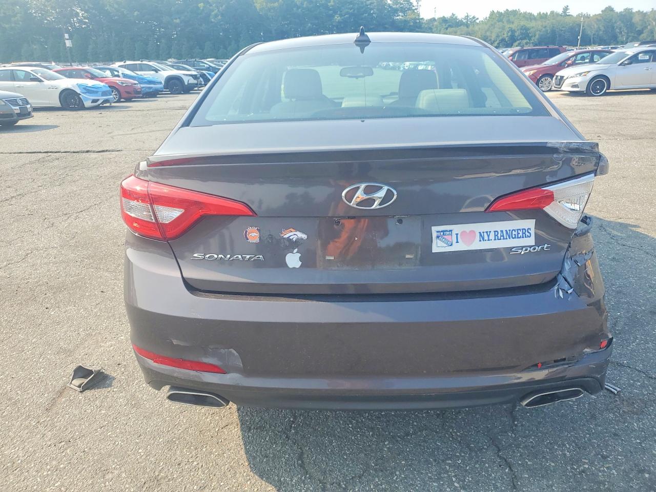 2017 Hyundai Sonata Sport Коричневый vin: 5NPE34AFXHH518929