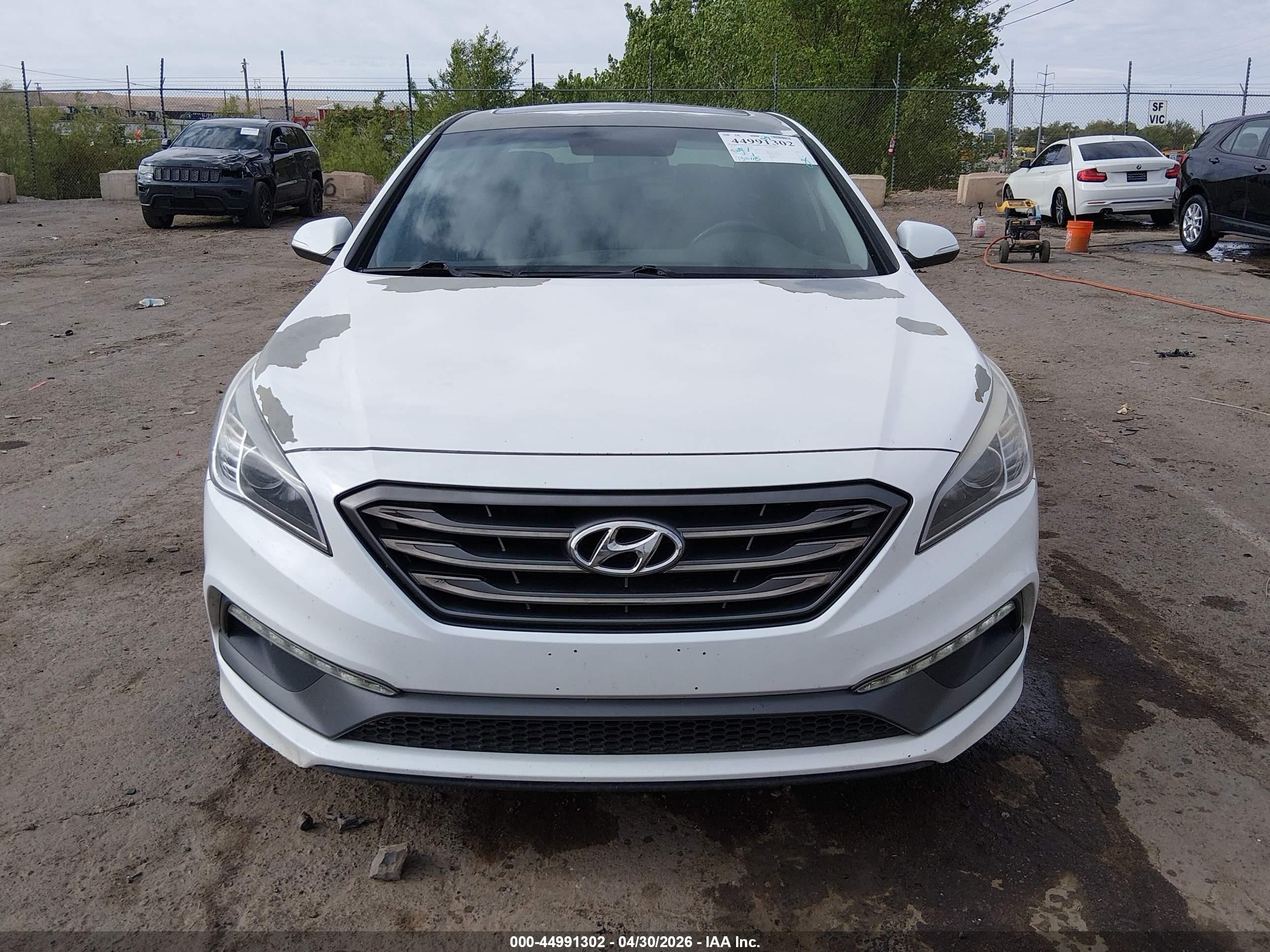 2017 Hyundai Sonata Sport White vin: 5NPE34AFXHH538467