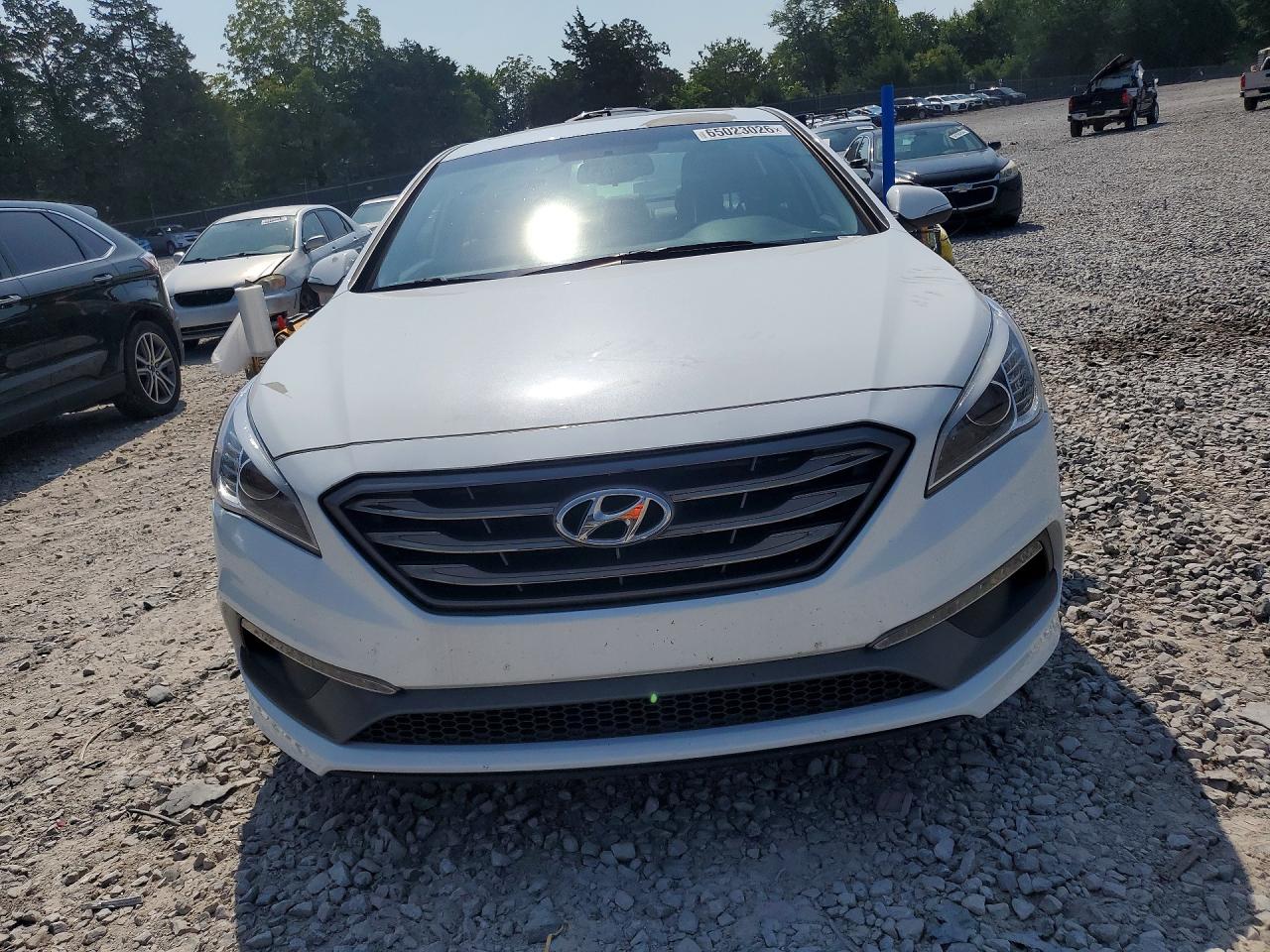 2017 Hyundai Sonata Sport White vin: 5NPE34AFXHH576815