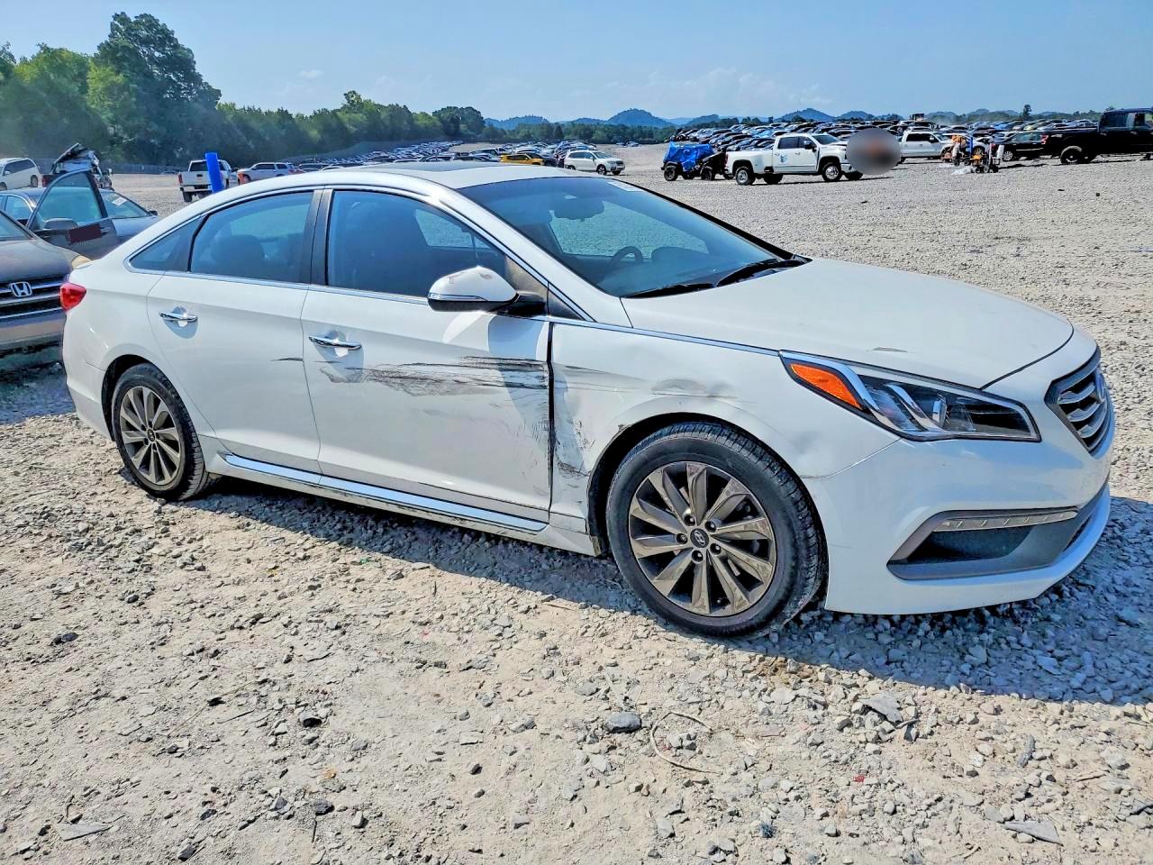 2017 Hyundai Sonata Sport White vin: 5NPE34AFXHH576815