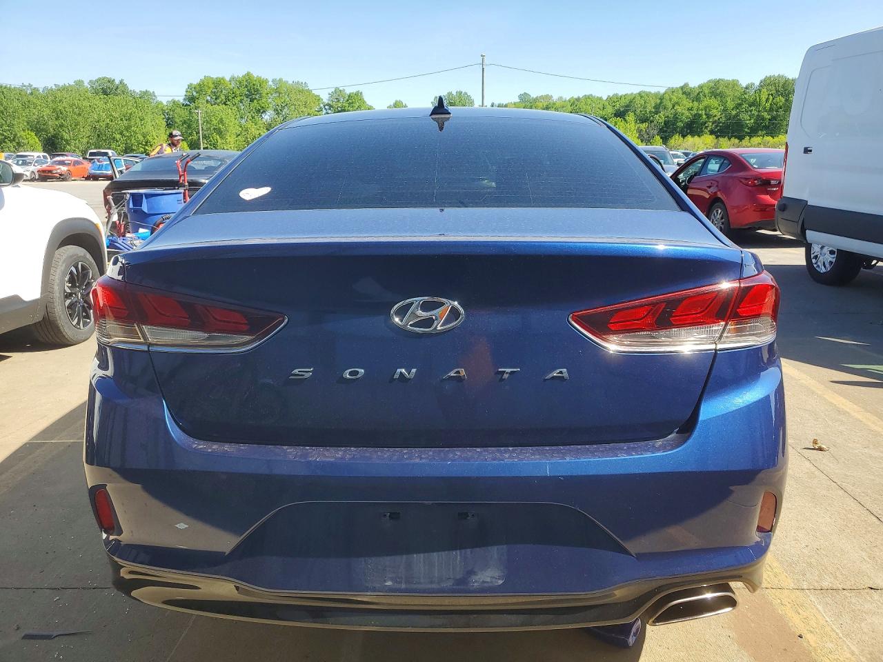 2018 Hyundai Sonata Sel Blue vin: 5NPE34AFXJH611343