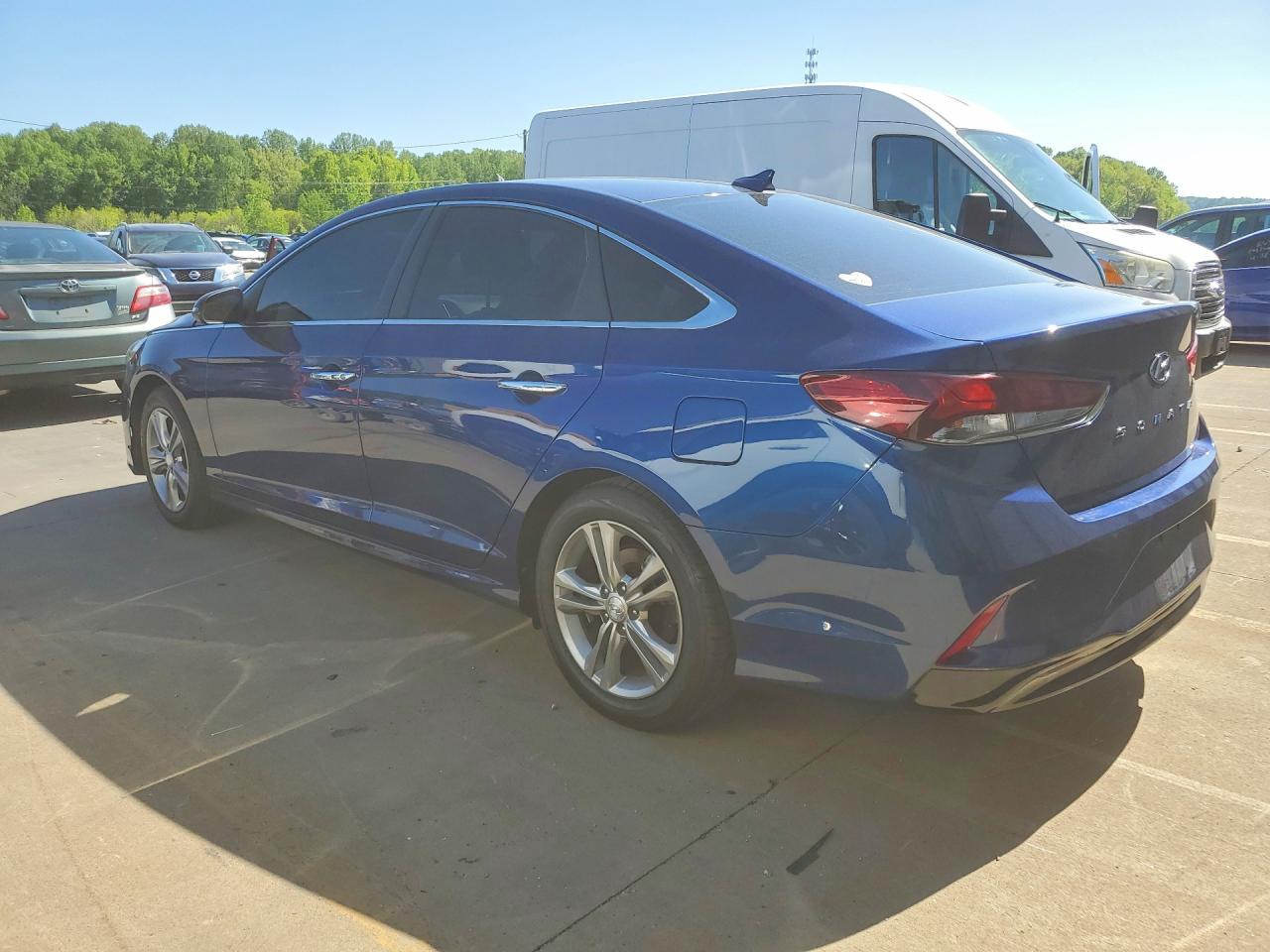 2018 Hyundai Sonata Sel Blue vin: 5NPE34AFXJH611343
