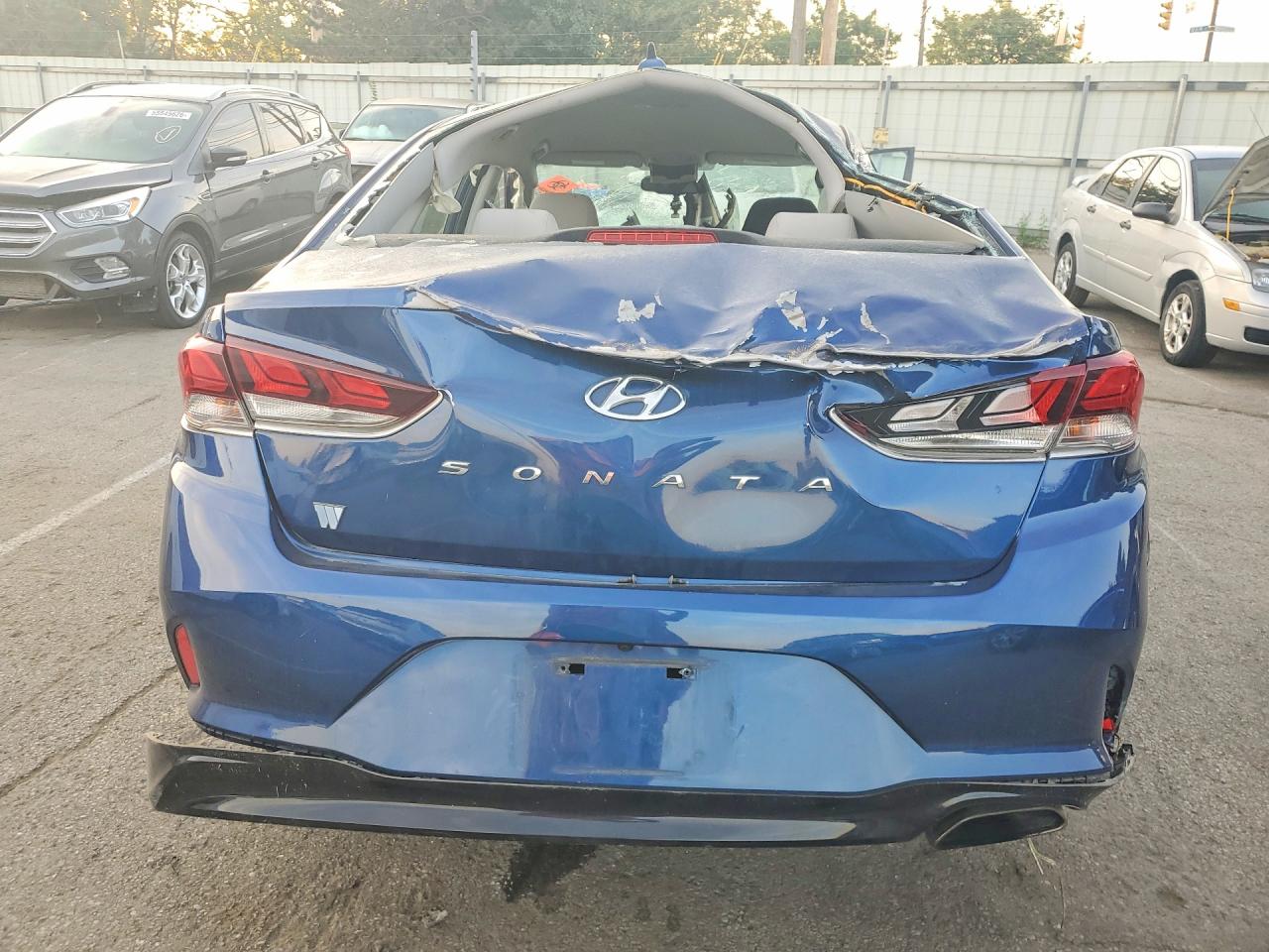 2018 Hyundai Sonata Sel+ Blue vin: 5NPE34AFXJH726413