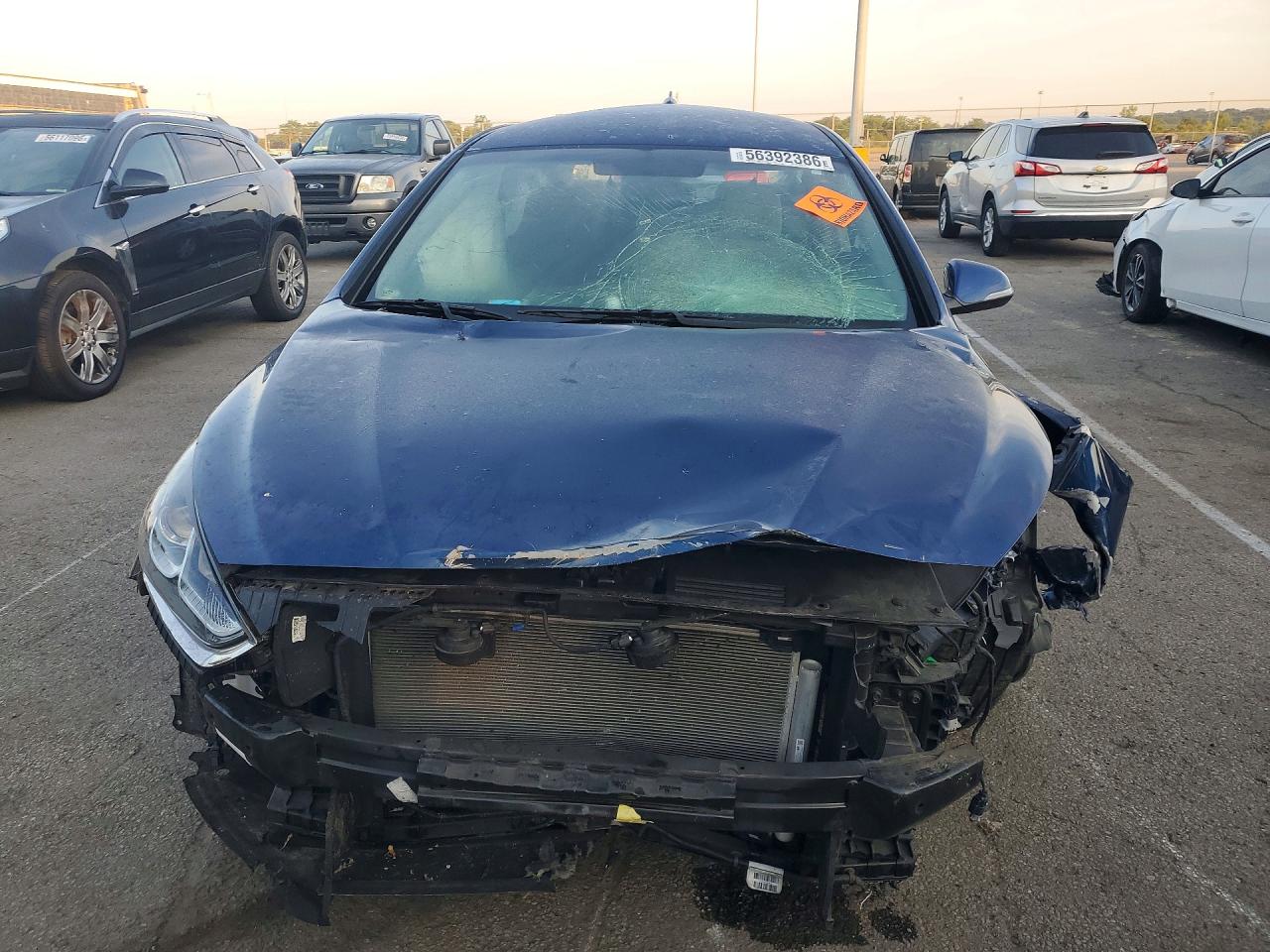 2018 Hyundai Sonata Sel+ Blue vin: 5NPE34AFXJH726413