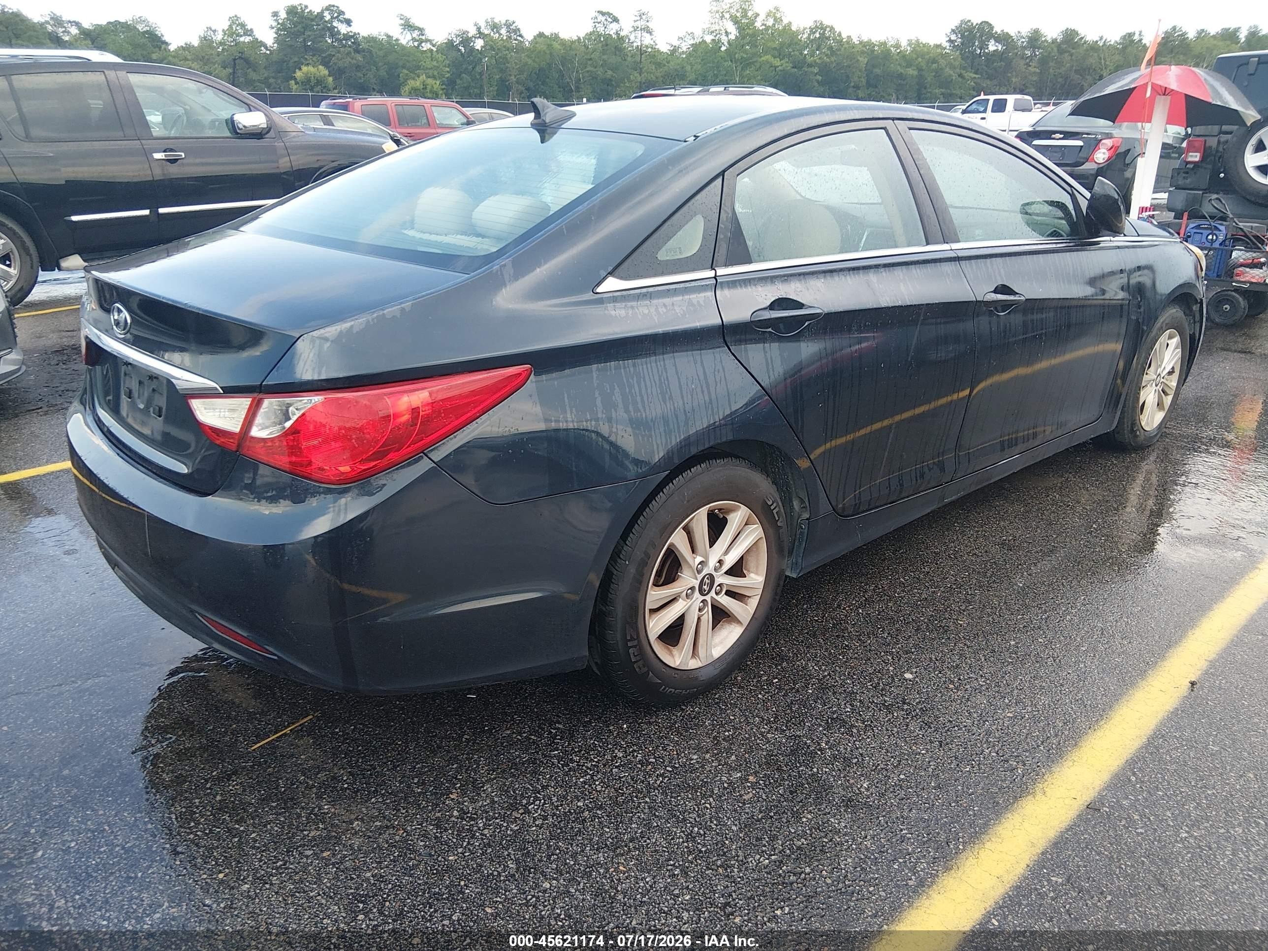 2011 Hyundai Sonata Gls Blue vin: 5NPEB4AC0BH006614