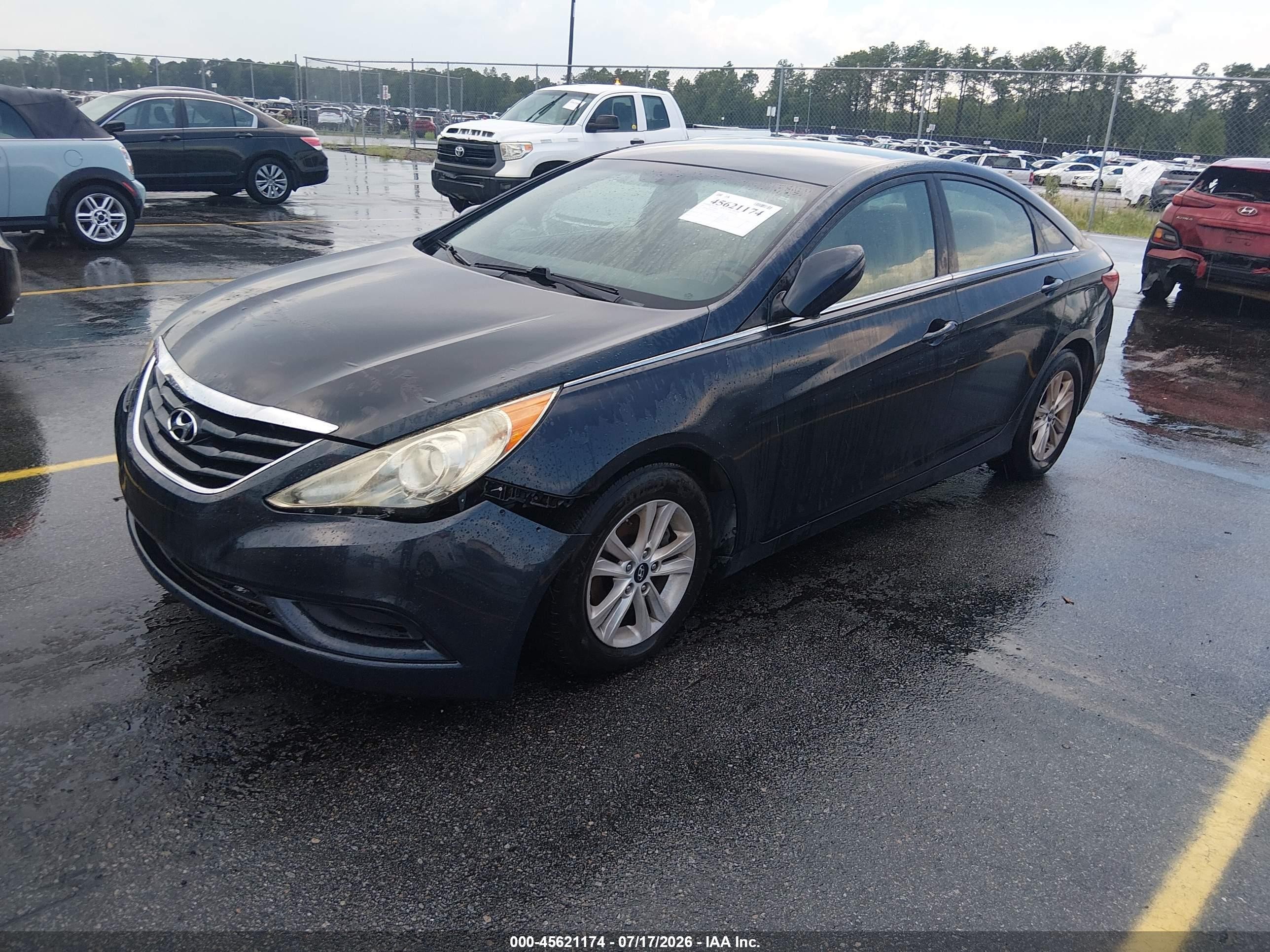 2011 Hyundai Sonata Gls Blue vin: 5NPEB4AC0BH006614