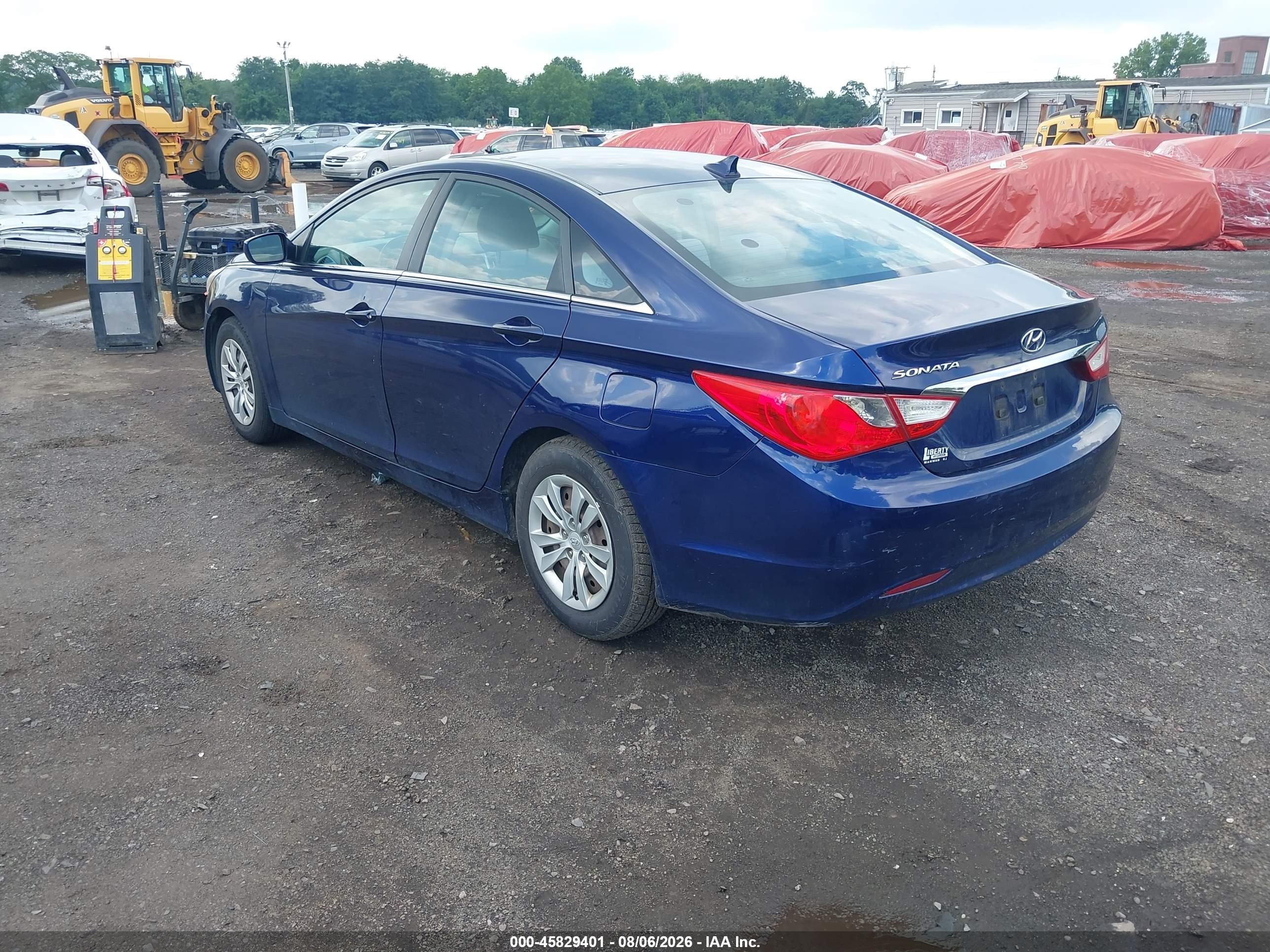 2011 Hyundai Sonata Gls Blue vin: 5NPEB4AC0BH017712