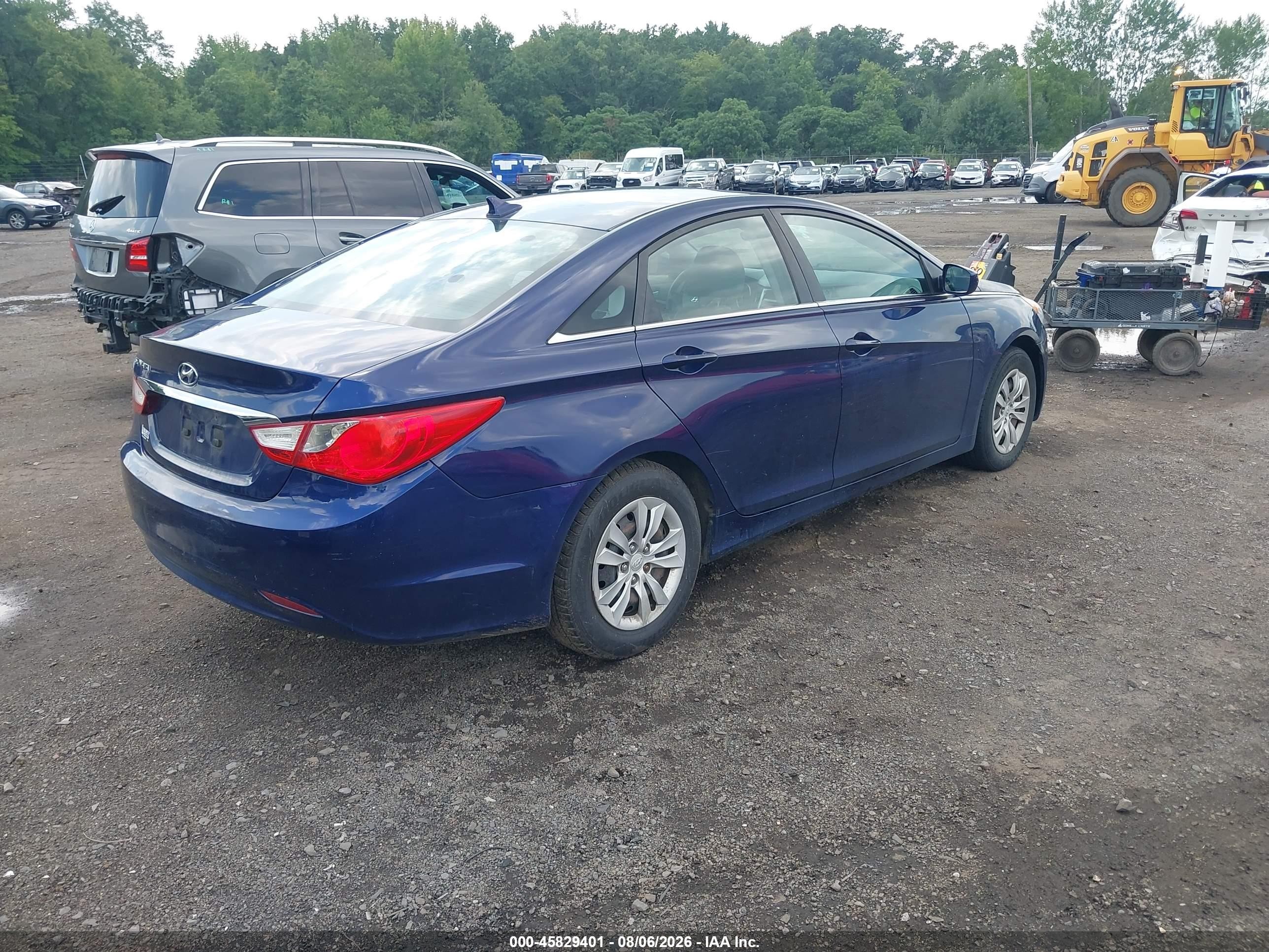 2011 Hyundai Sonata Gls Blue vin: 5NPEB4AC0BH017712