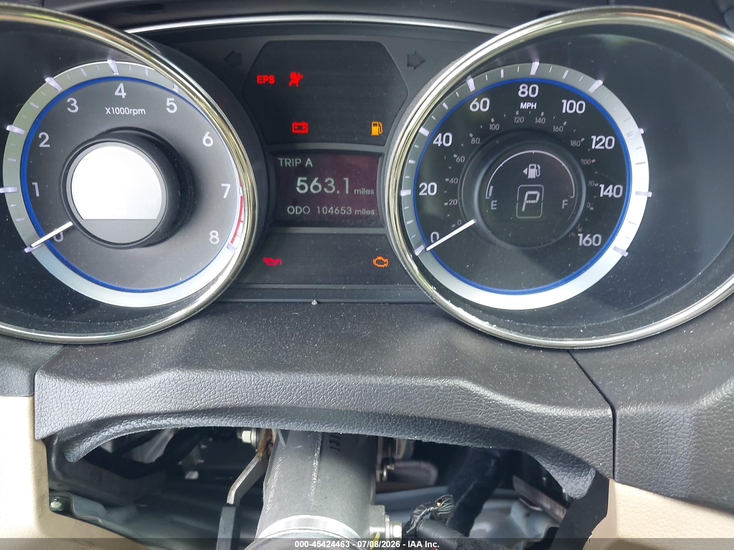 2011 Hyundai Sonata Gls Белый vin: 5NPEB4AC0BH020478