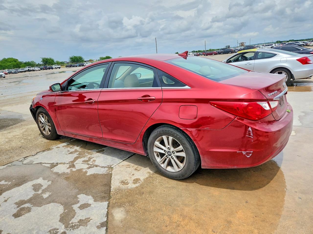 2011 Hyundai Sonata Gls Красный vin: 5NPEB4AC0BH046983