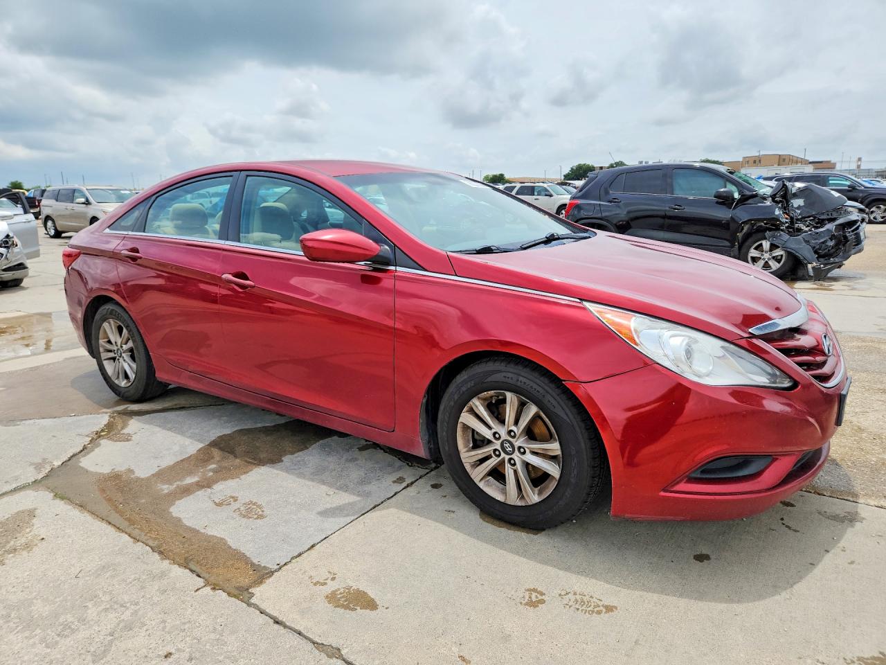 2011 Hyundai Sonata Gls Красный vin: 5NPEB4AC0BH046983