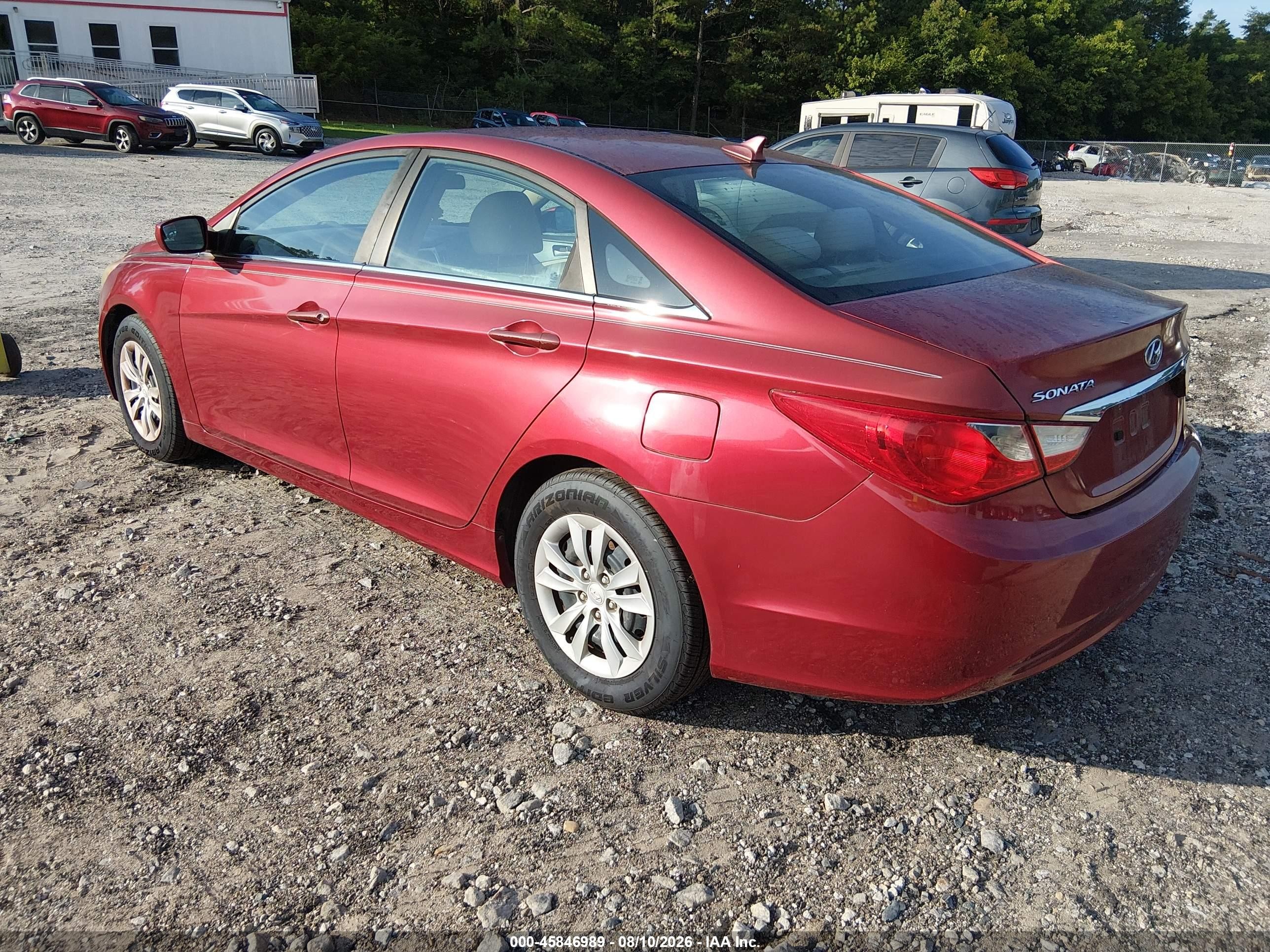 2011 Hyundai Sonata Gls Maroon vin: 5NPEB4AC0BH048328