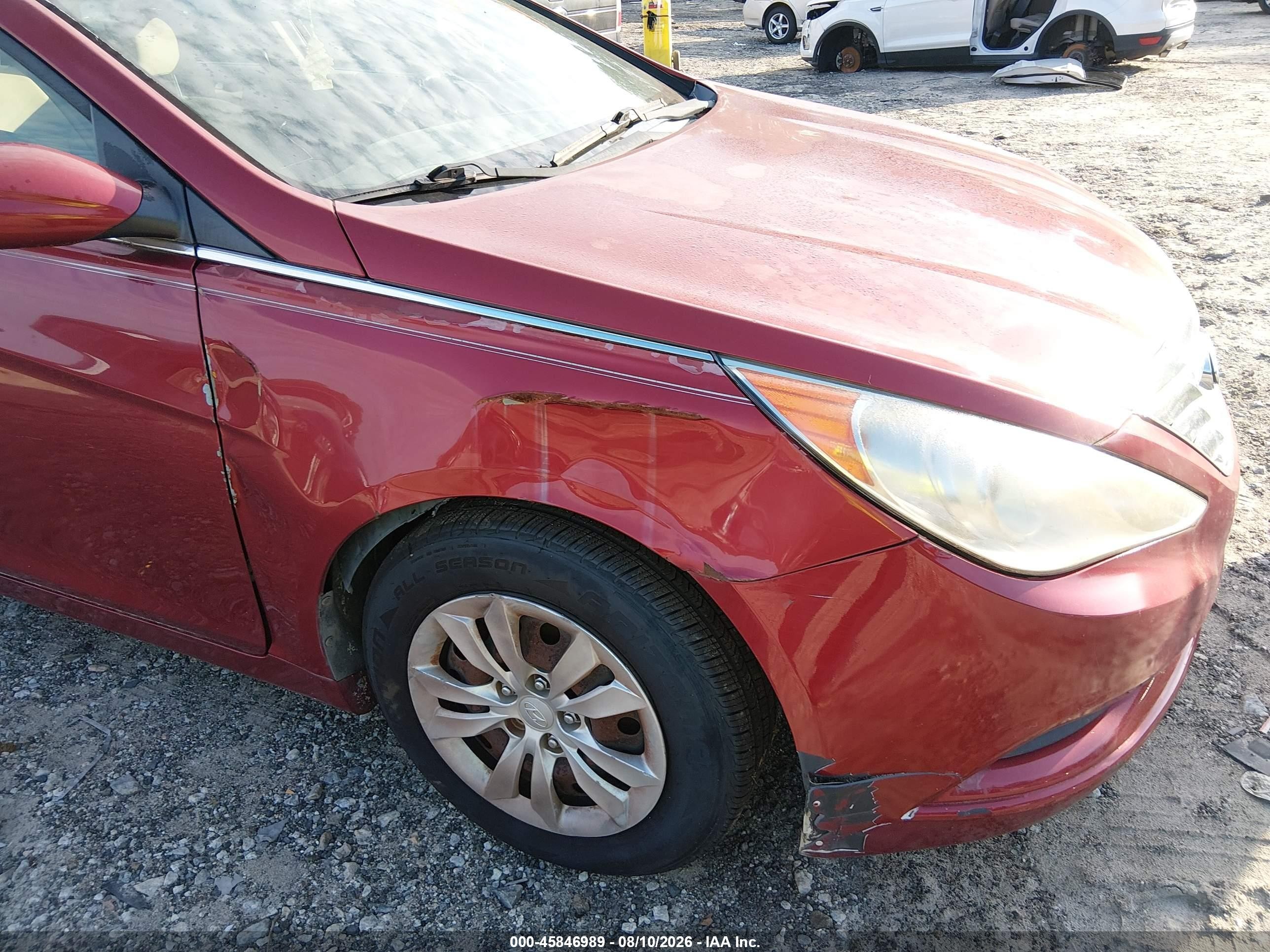 2011 Hyundai Sonata Gls Maroon vin: 5NPEB4AC0BH048328