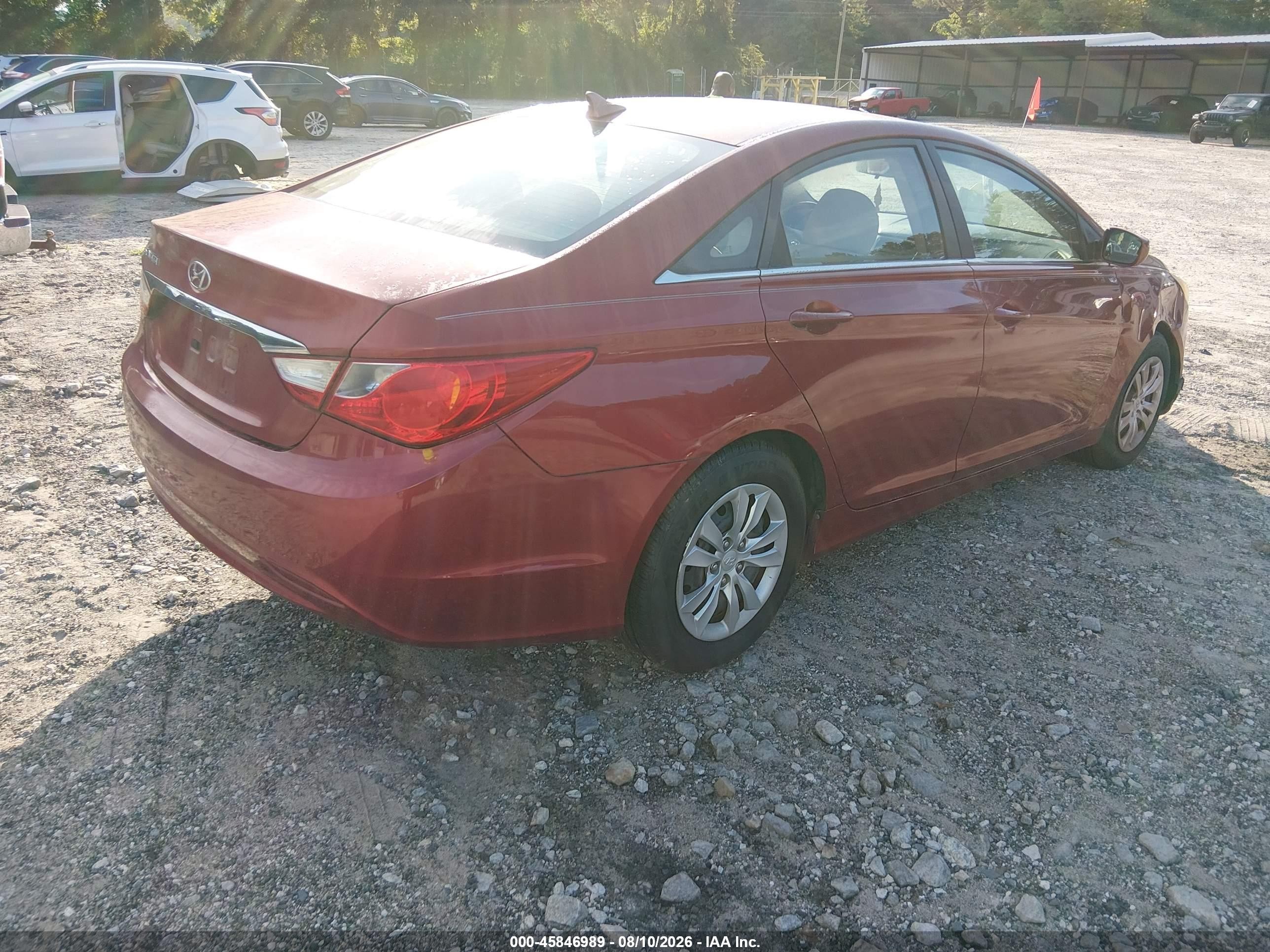 2011 Hyundai Sonata Gls Maroon vin: 5NPEB4AC0BH048328