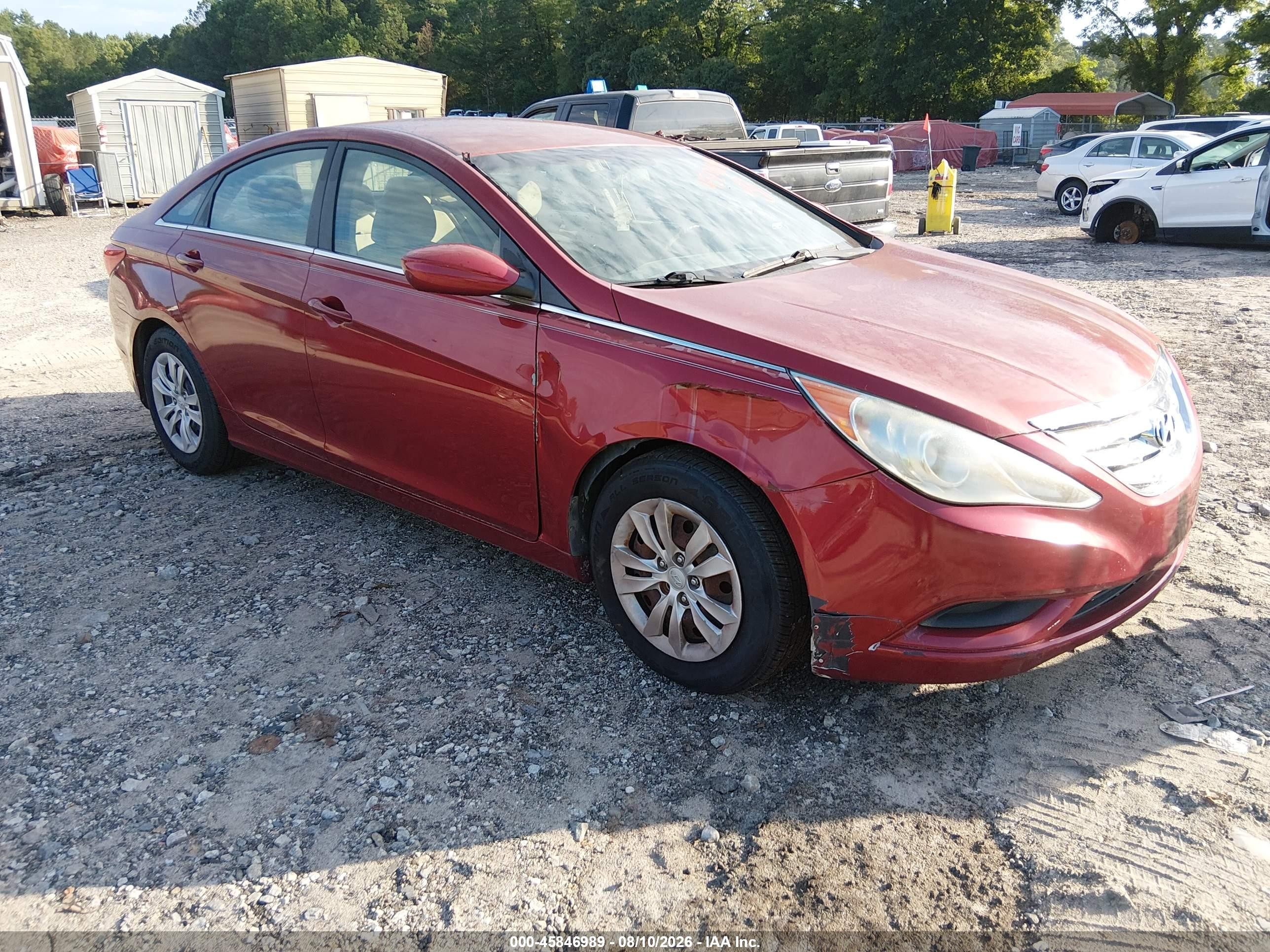 2011 Hyundai Sonata Gls Maroon vin: 5NPEB4AC0BH048328