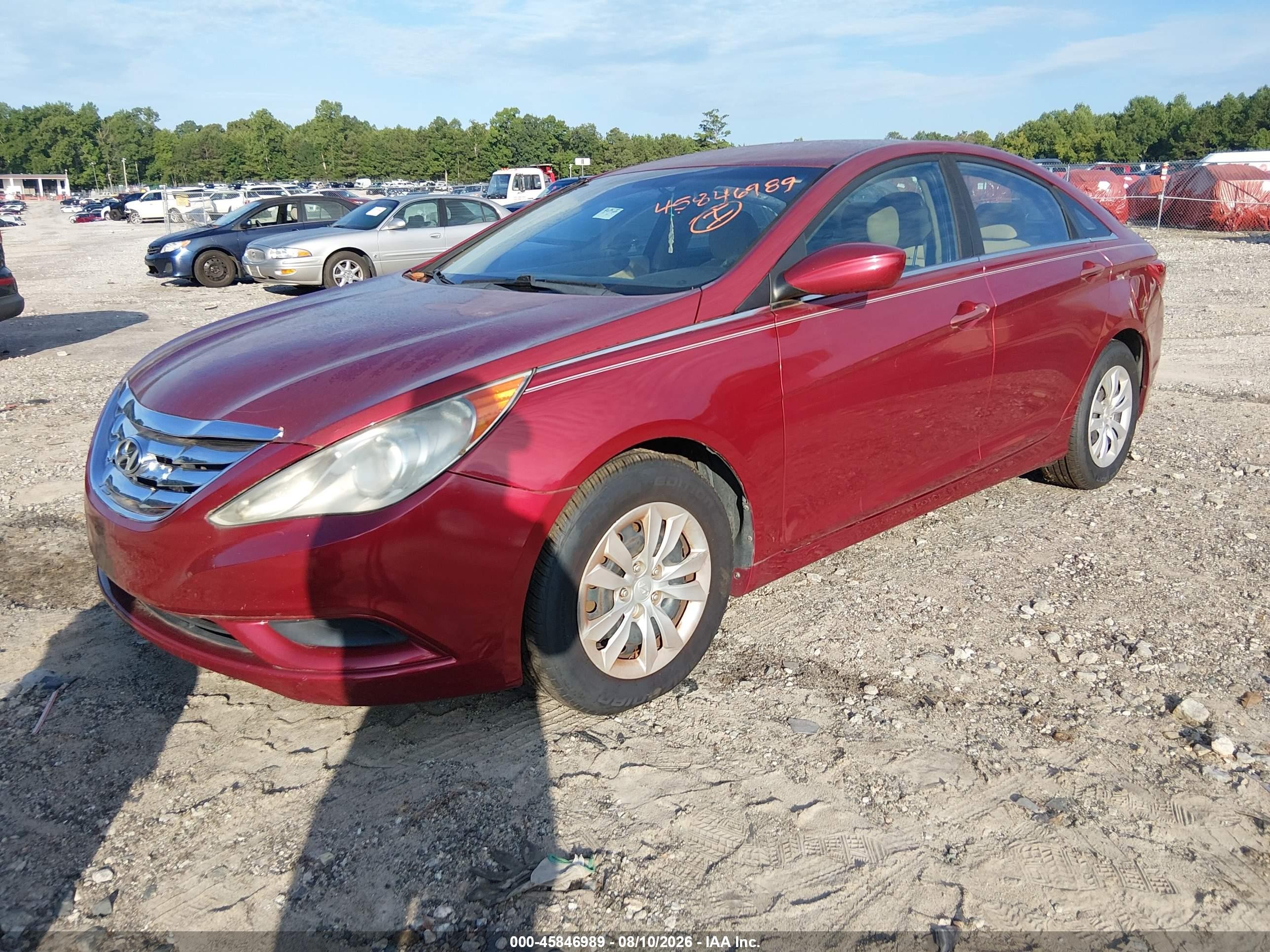 2011 Hyundai Sonata Gls Maroon vin: 5NPEB4AC0BH048328