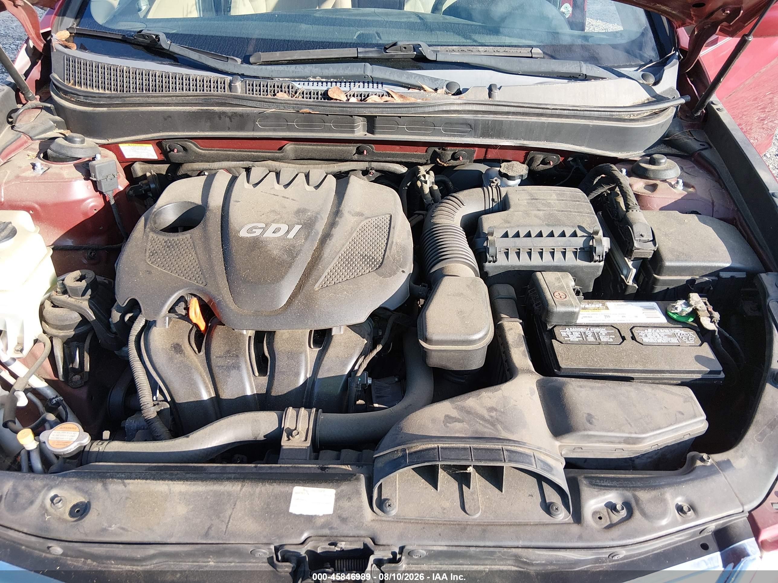 2011 Hyundai Sonata Gls Maroon vin: 5NPEB4AC0BH048328