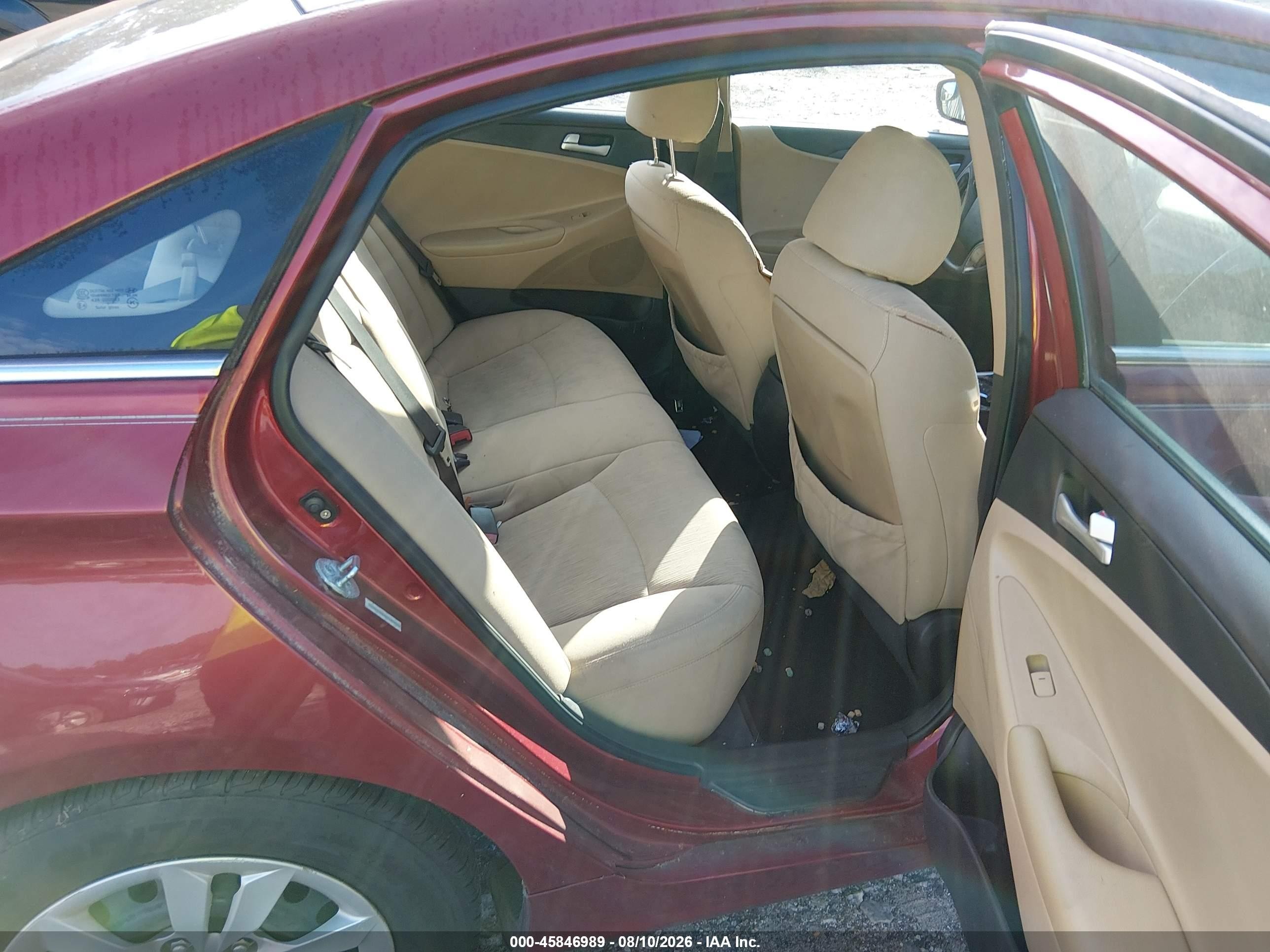 2011 Hyundai Sonata Gls Maroon vin: 5NPEB4AC0BH048328