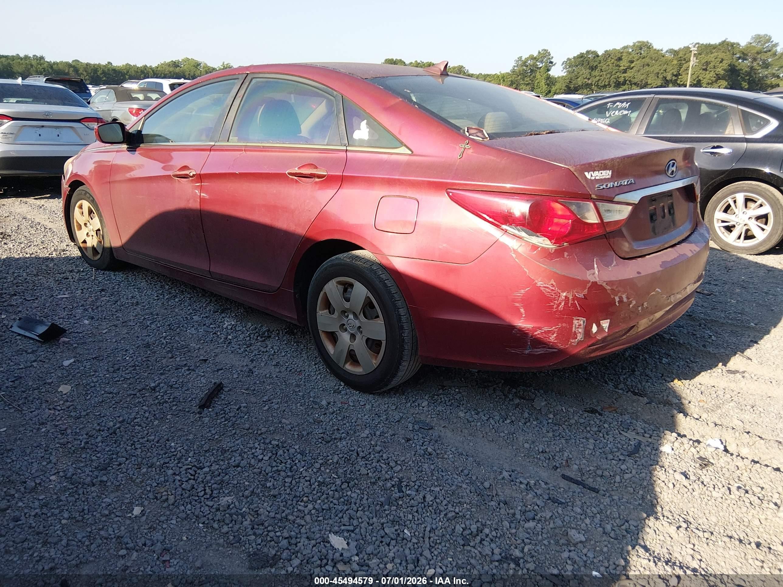 2011 Hyundai Sonata Gls Red vin: 5NPEB4AC0BH064187