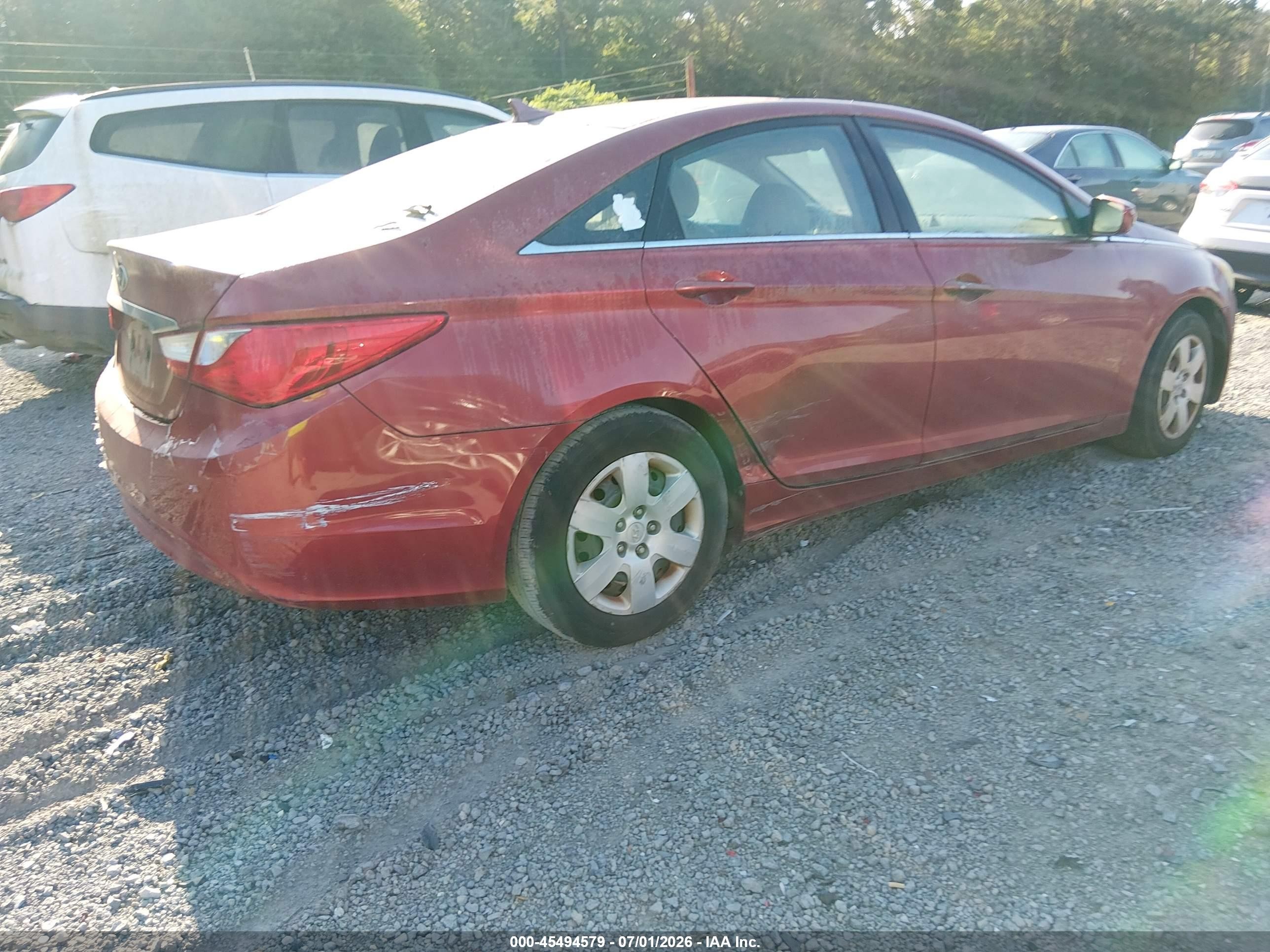 2011 Hyundai Sonata Gls Red vin: 5NPEB4AC0BH064187