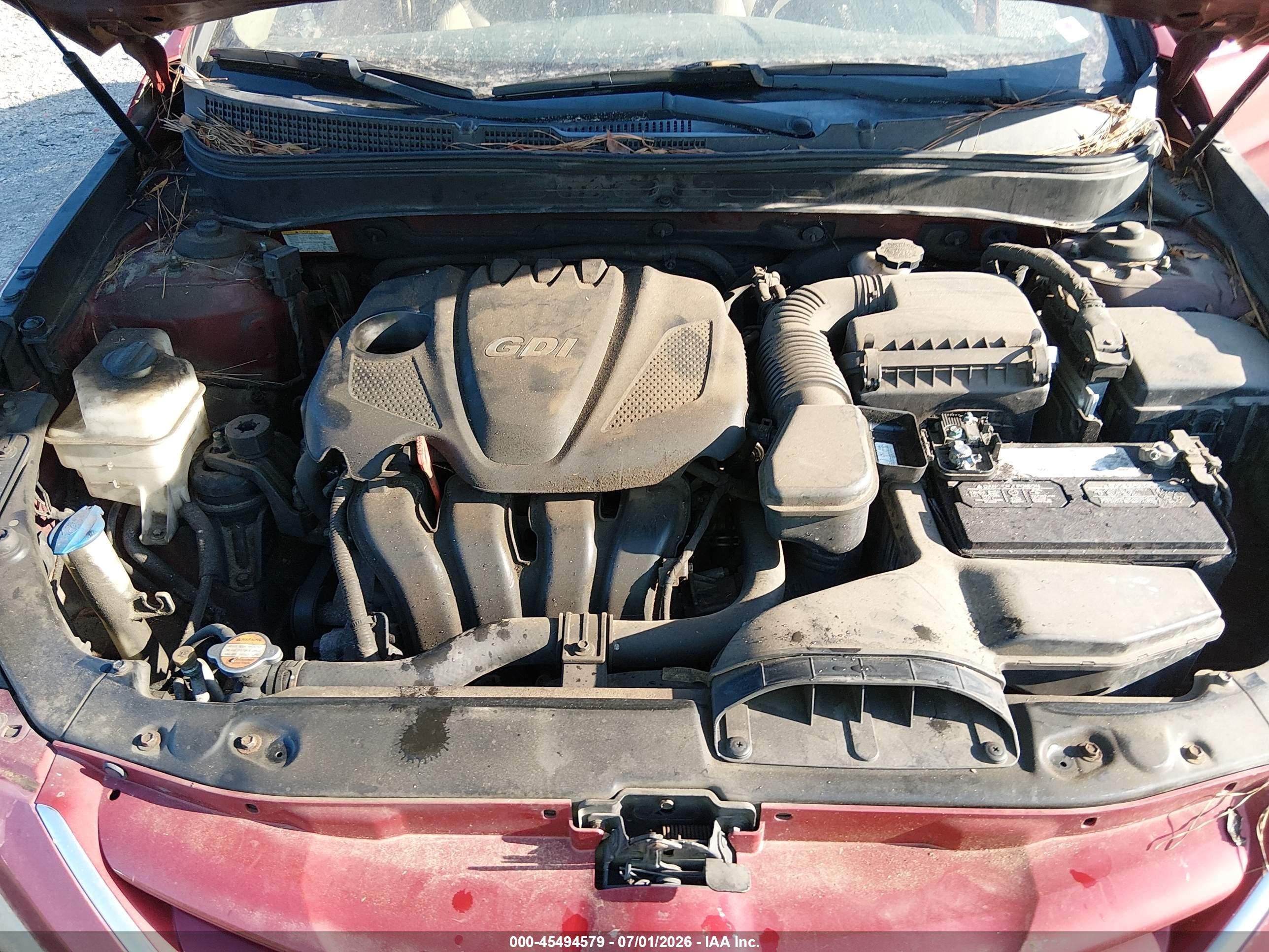 2011 Hyundai Sonata Gls Red vin: 5NPEB4AC0BH064187