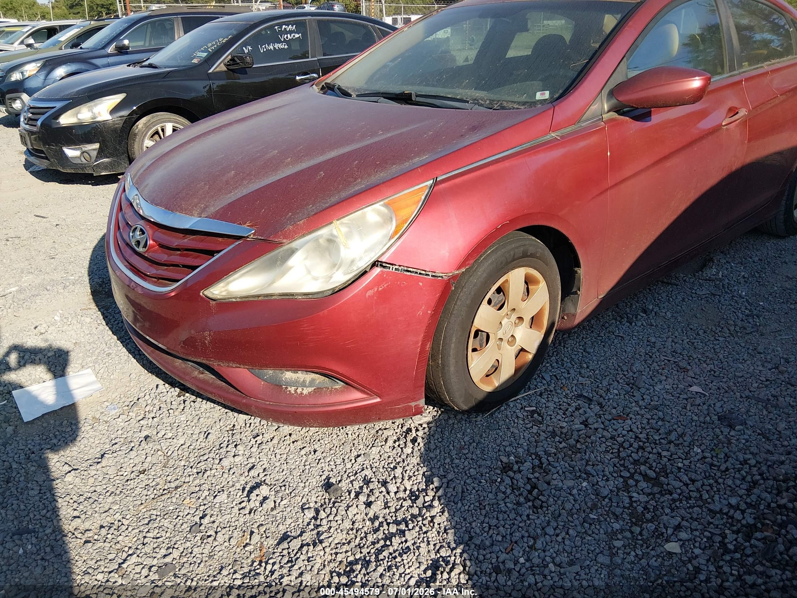 2011 Hyundai Sonata Gls Red vin: 5NPEB4AC0BH064187