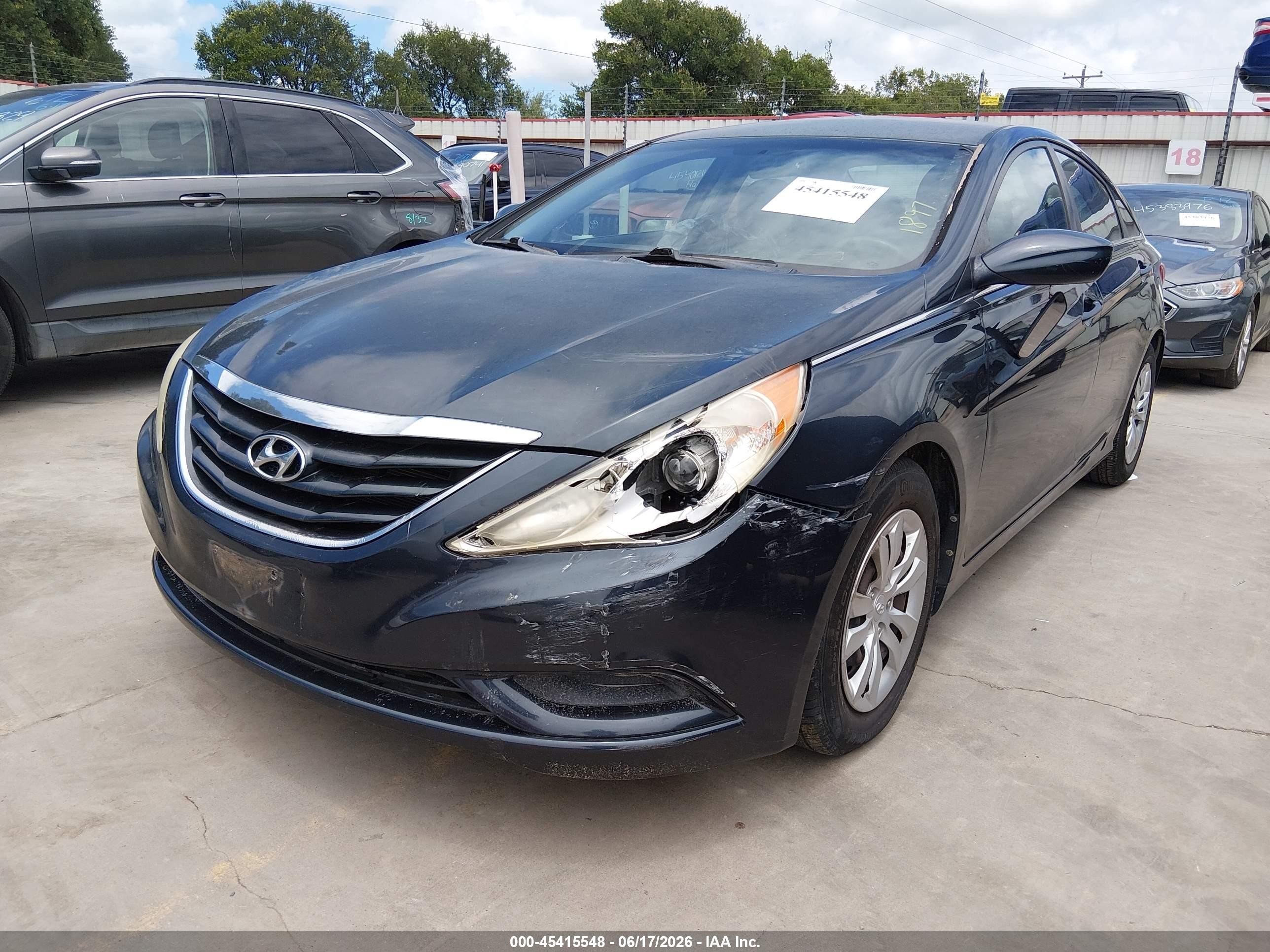 2011 Hyundai Sonata Gls Dark Blue vin: 5NPEB4AC0BH071897