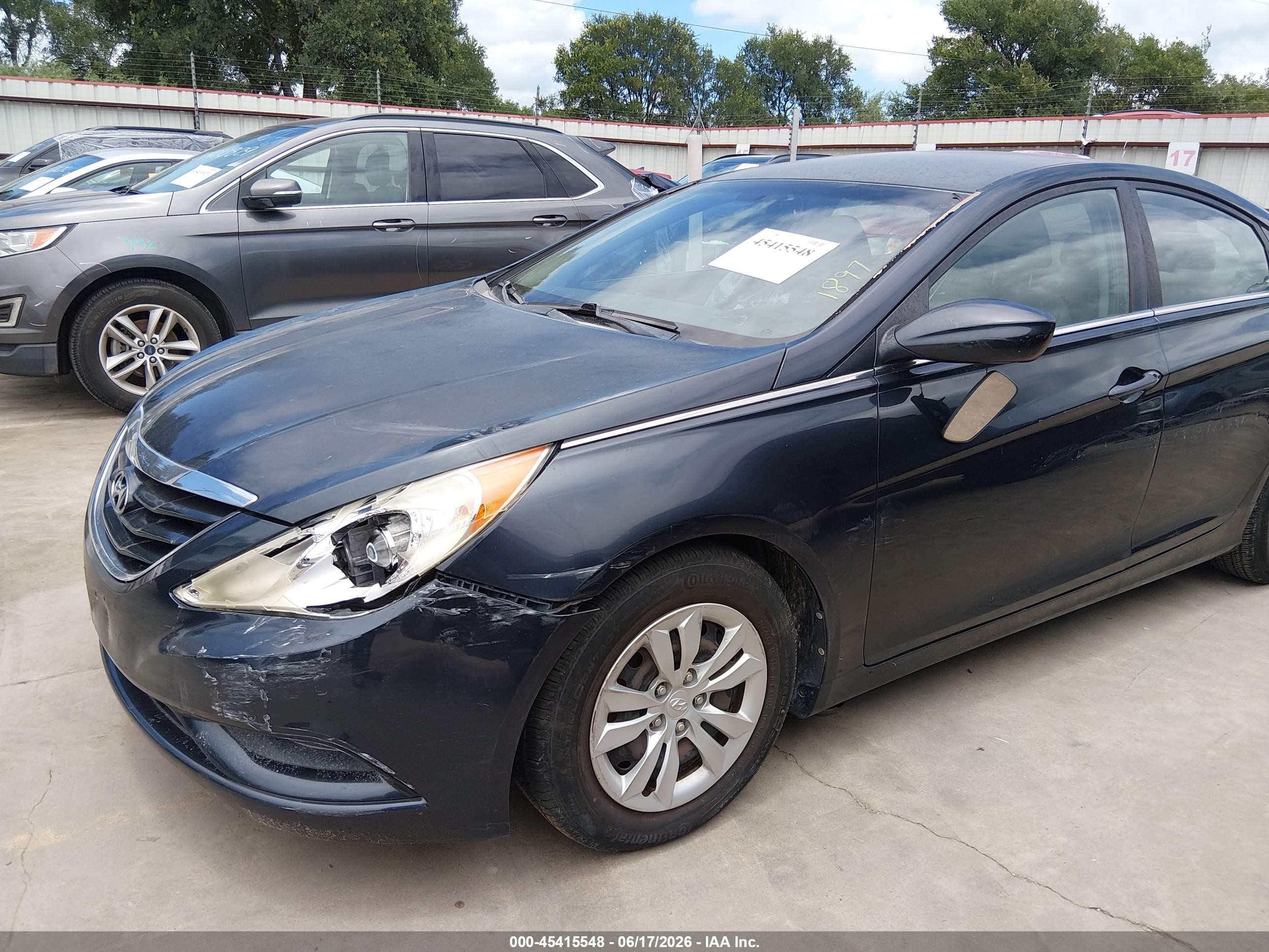2011 Hyundai Sonata Gls Dark Blue vin: 5NPEB4AC0BH071897